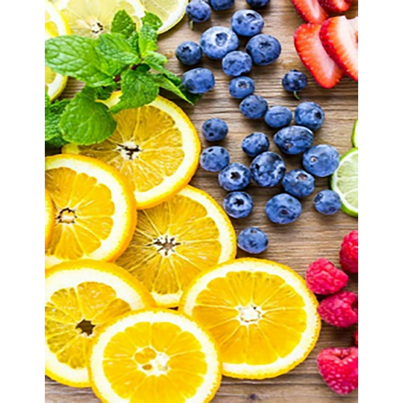 Diamond mosaic Fruit assortment without a subframe 40x50 cm (JSFH85883)