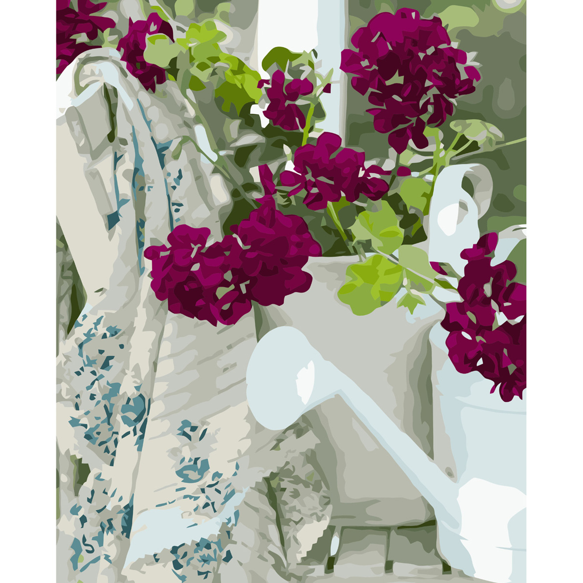 Floral mood with varnish size 40х50 cm VA-3602