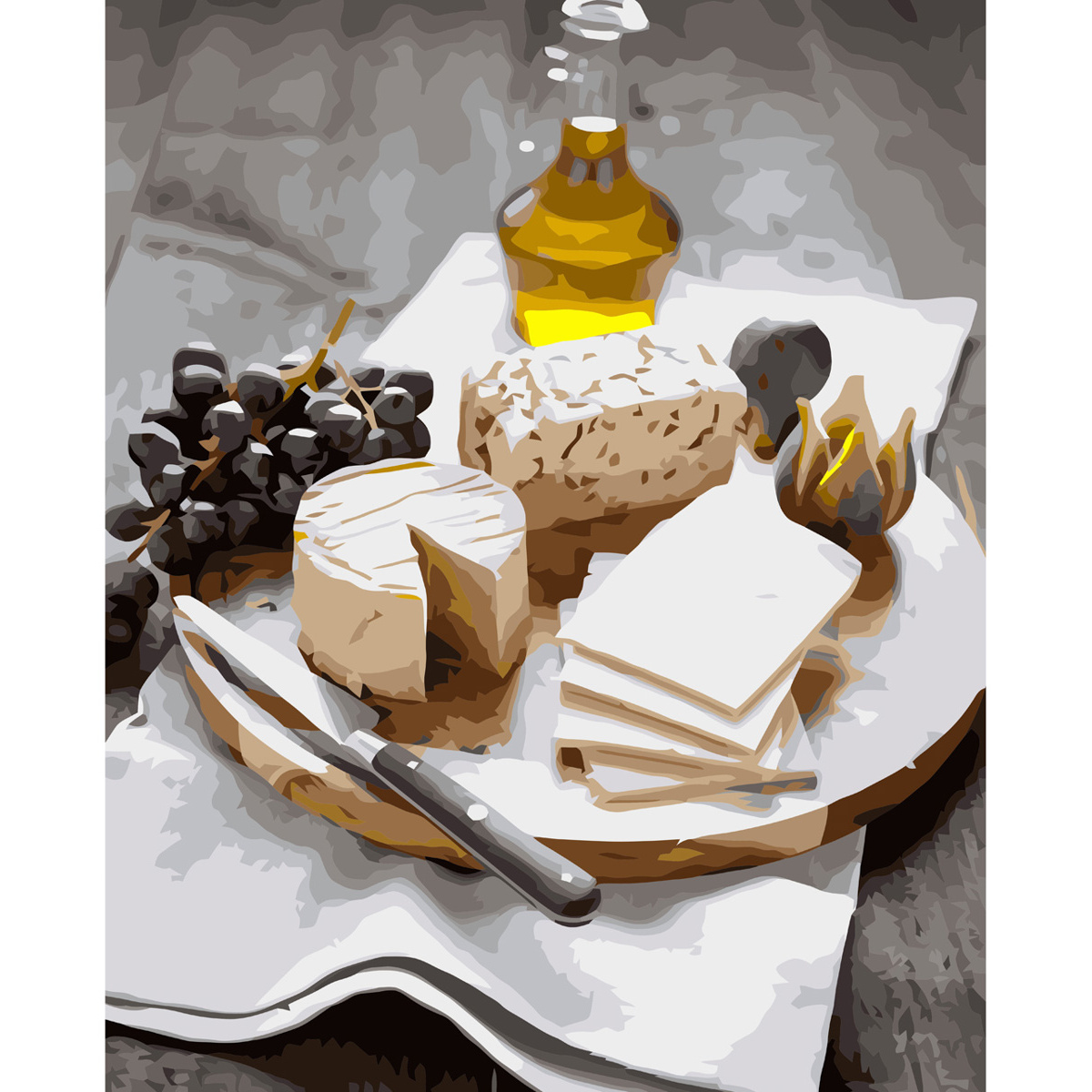 Cheese slice with varnish size 40х50 cm VA-3677