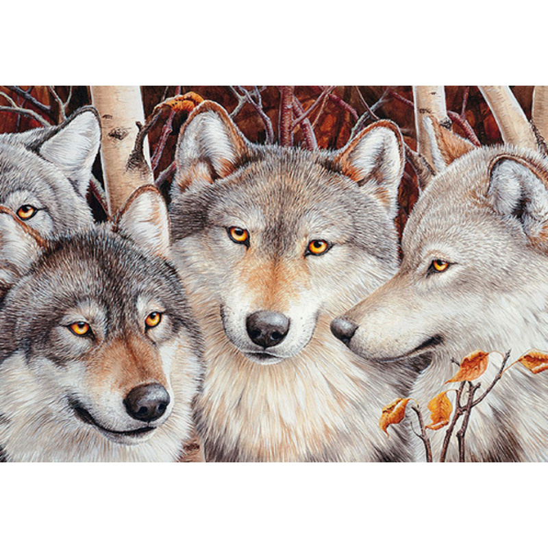 Diamond mosaic Wolf pack without a subframe 50x65 cm (SGK75702)