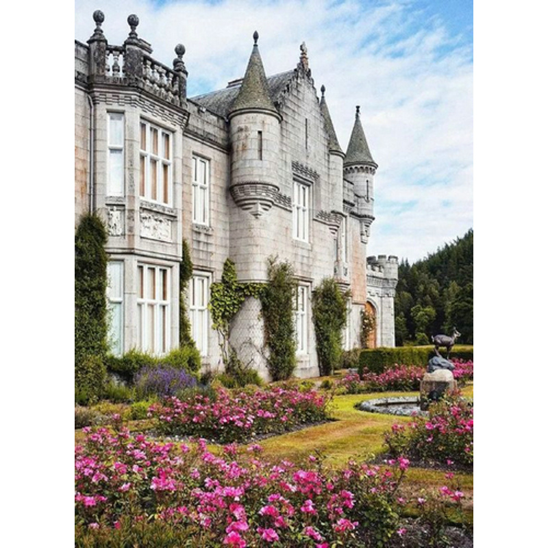 Diamond mosaic Balmoral Castle without a subframe 50x65 cm (SGK86080)