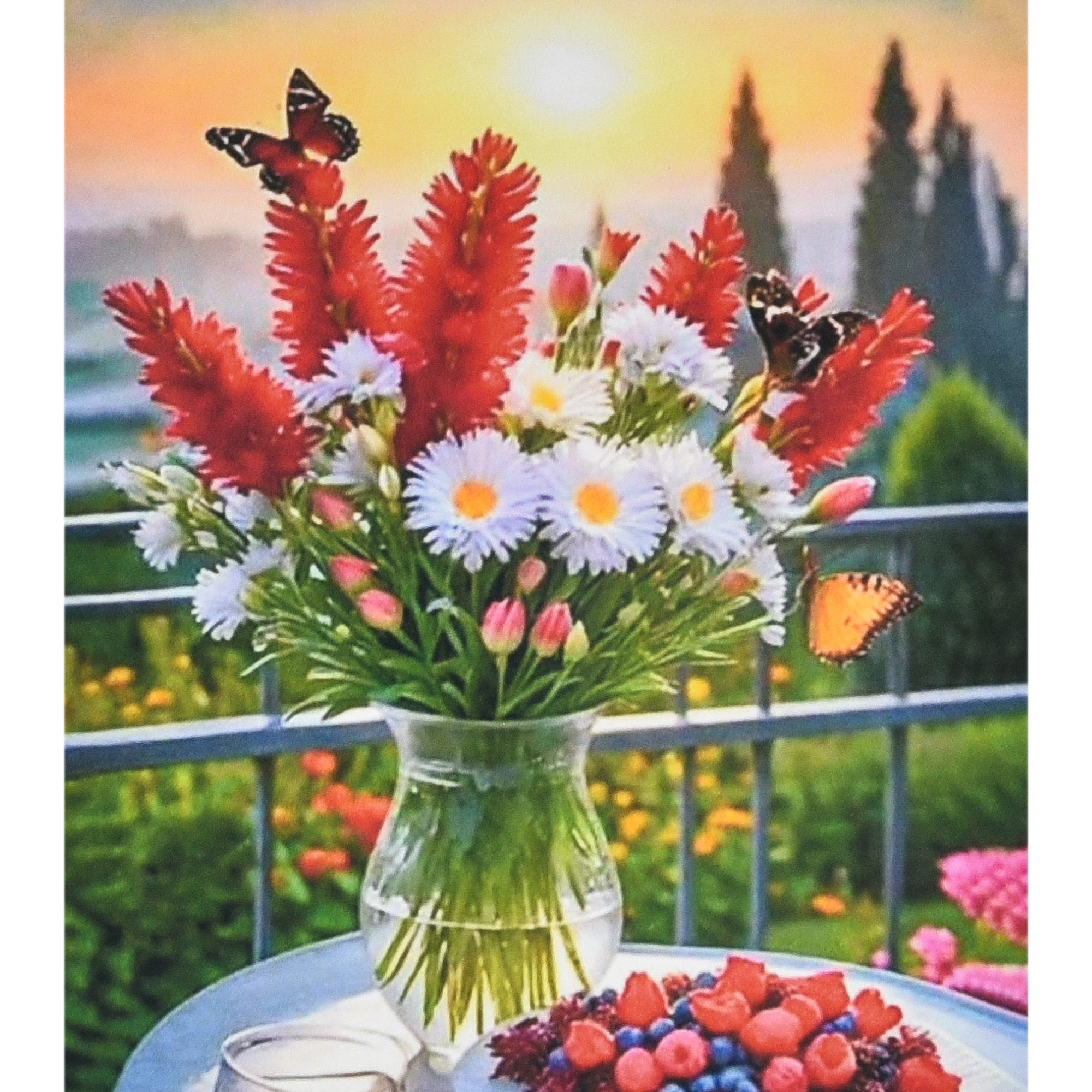 Berries and flowers size 40x50 cm (SK88210)