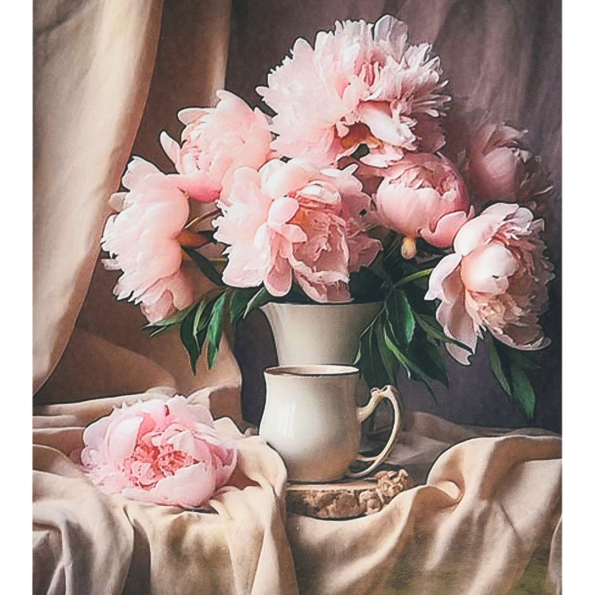 Pink peonies size 40x50 cm (SK88248)