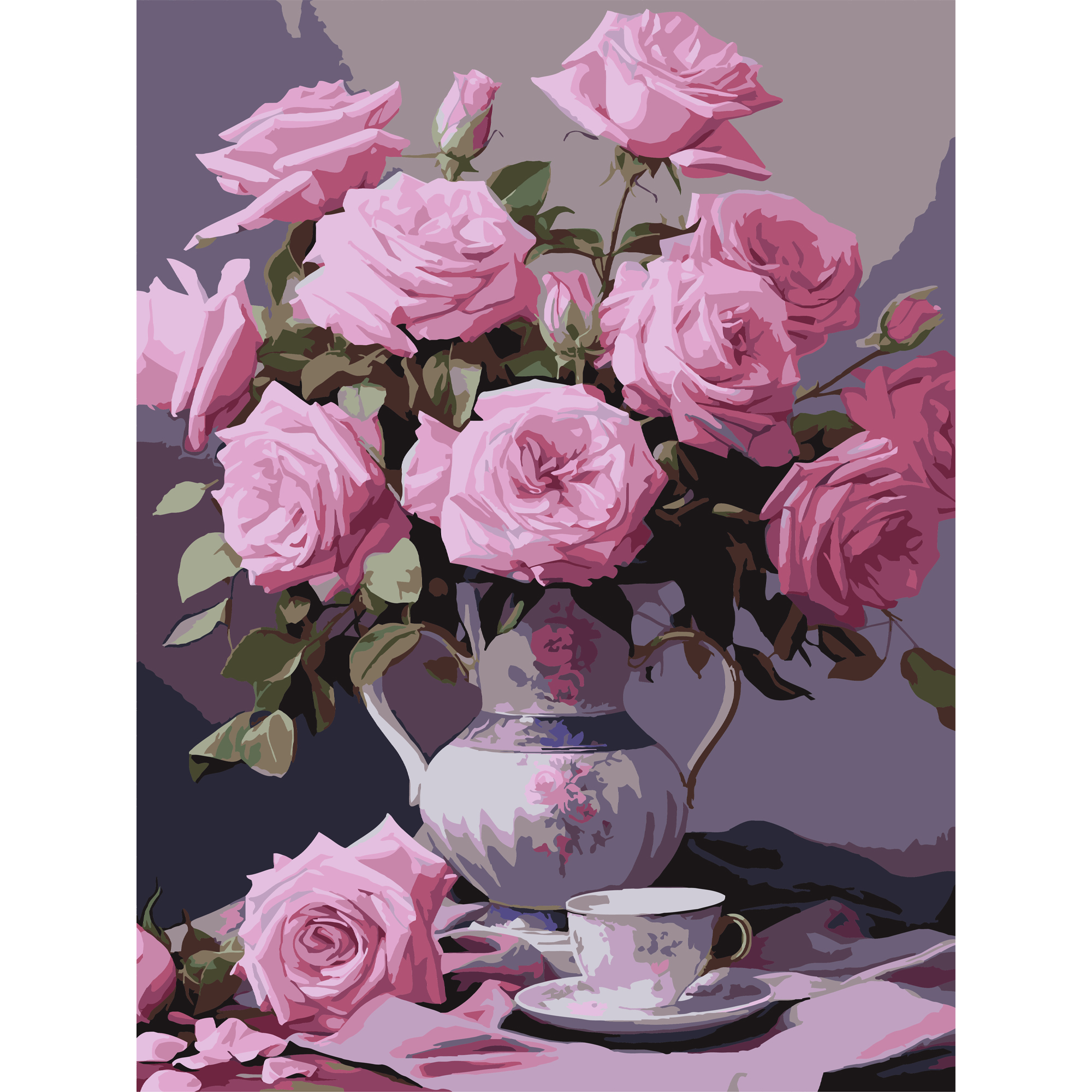 Pink roses  30Х40 (SS-1247)