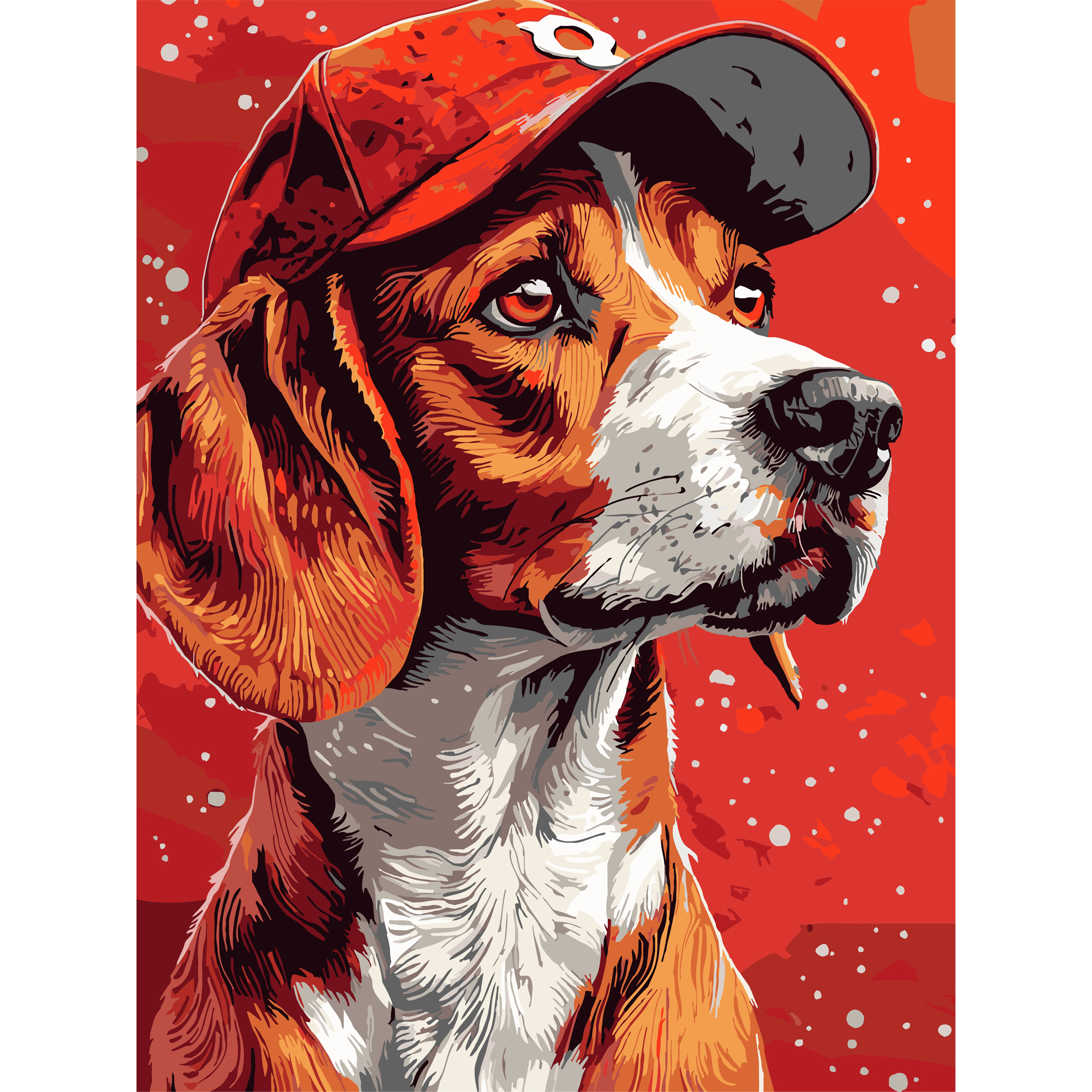 Пес у кепці  30Х40 (SS-1260)