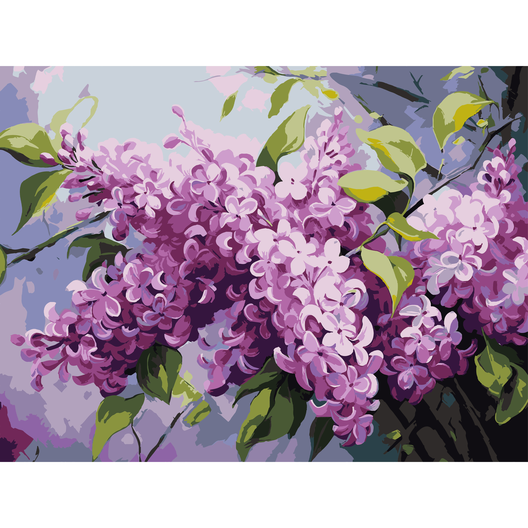 Lilac blossoms  30Х40 (SS-1272)