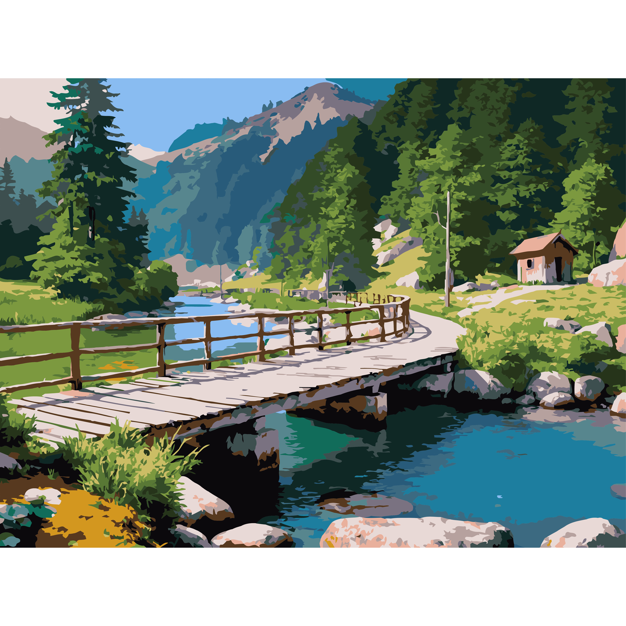 Мост над рекой  30Х40 (SS-1276)