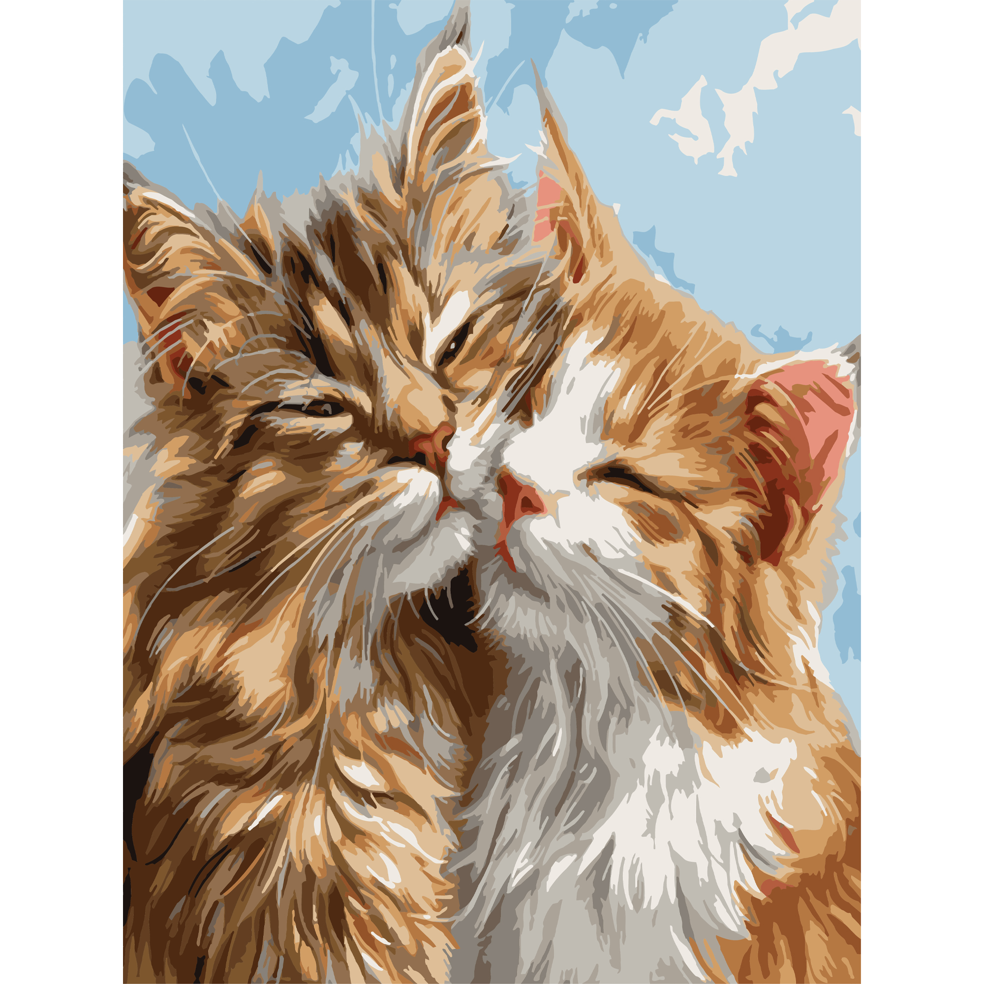 Fluffy cats  30Х40 (SS-1277)