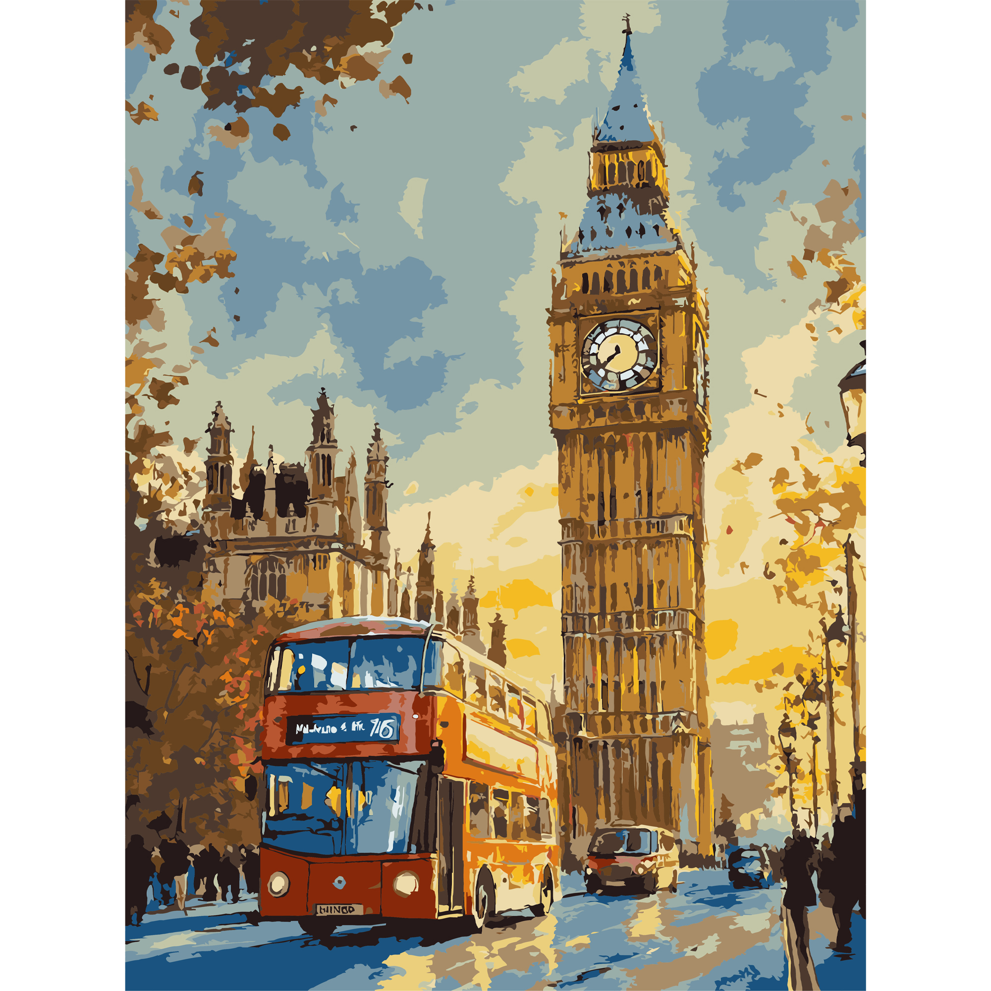 London evening  30Х40 (SS-1285)