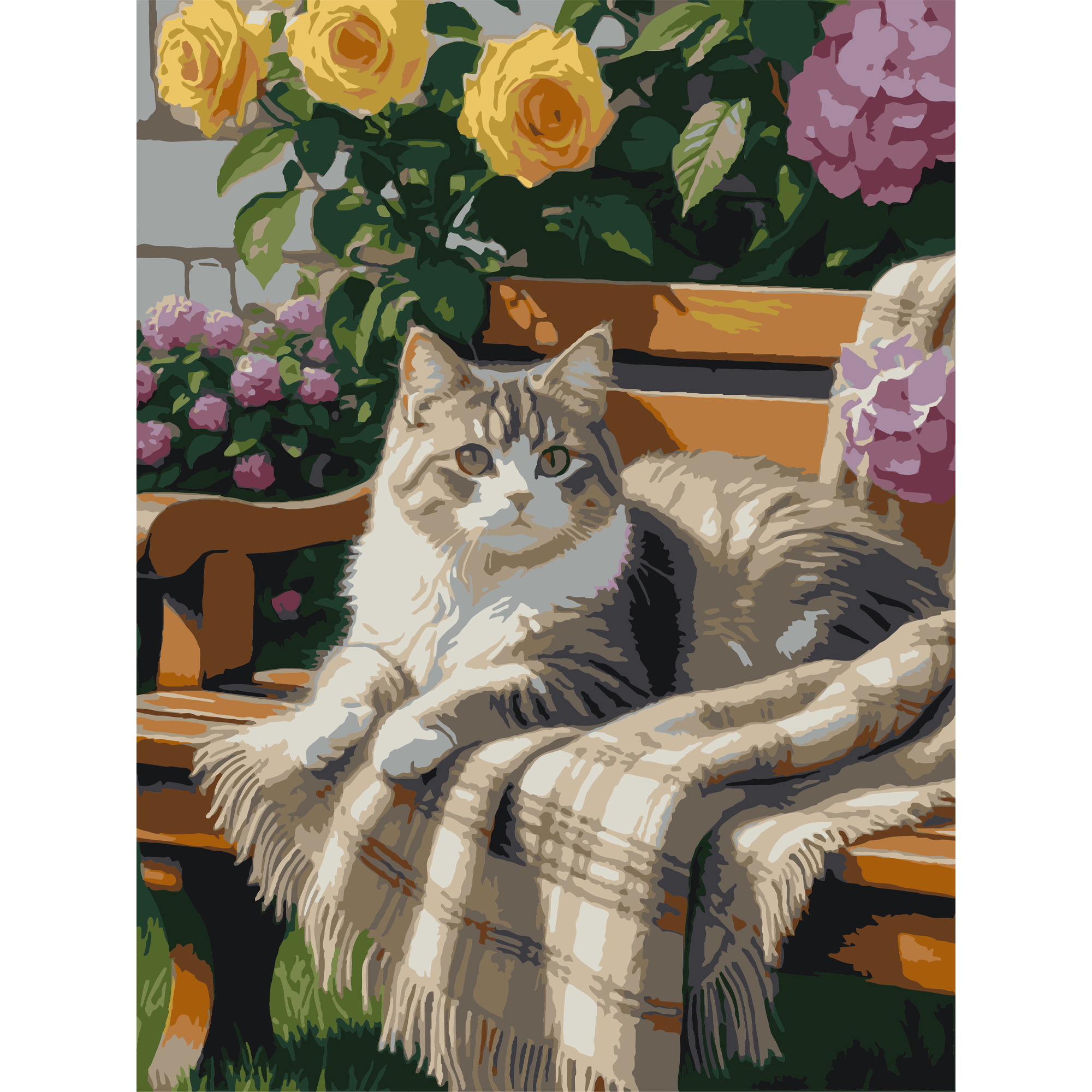 Resting cat  30Х40 (SS-1286)