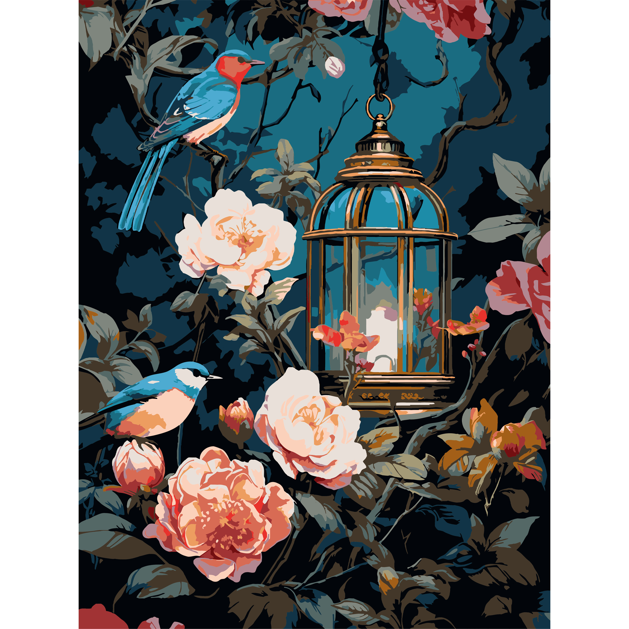 Цветочная ночь  30Х40 (SS-1289)