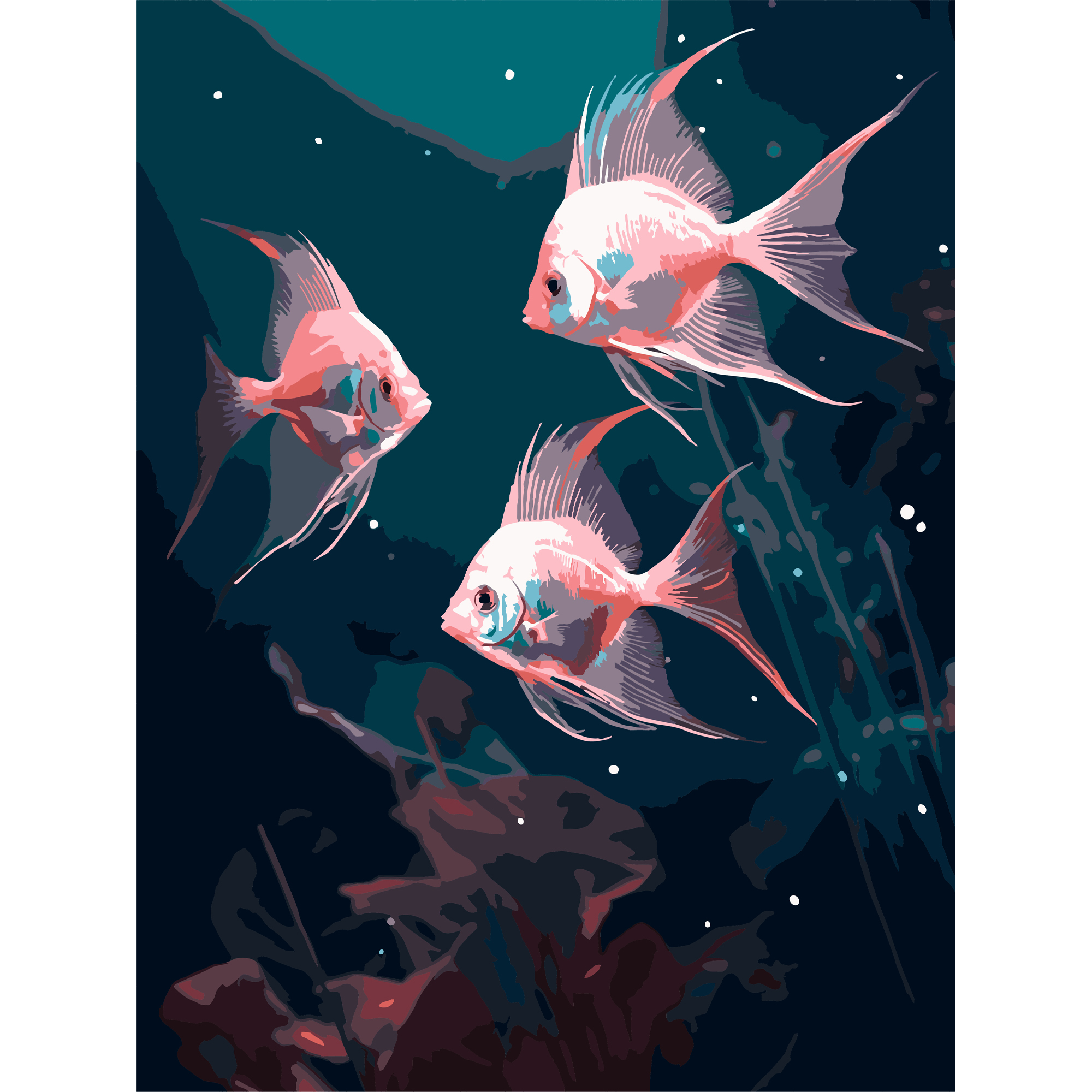 Яркие рыбы  30Х40 (SS-1291)