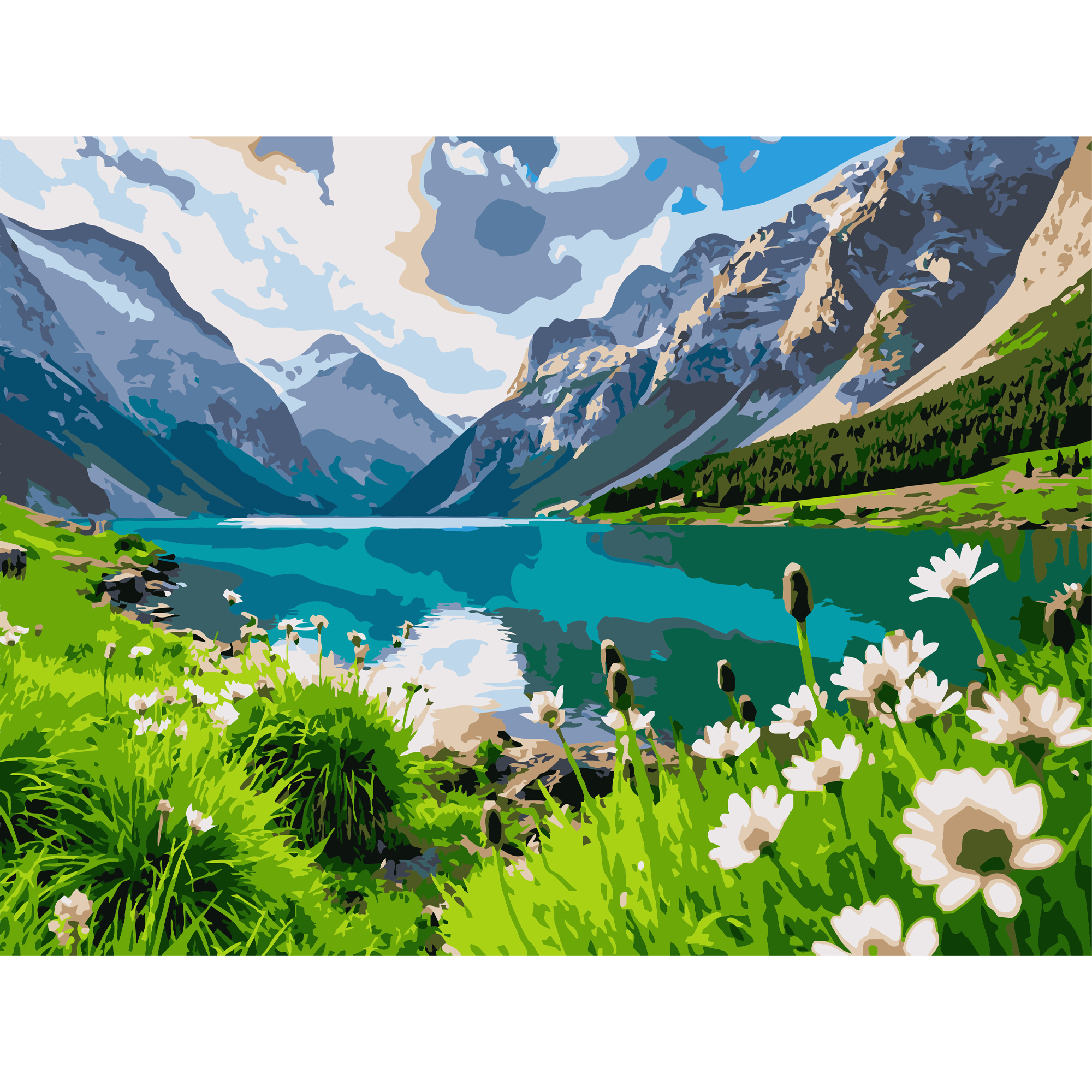 Альпийская долина  30Х40 (SS-1292)