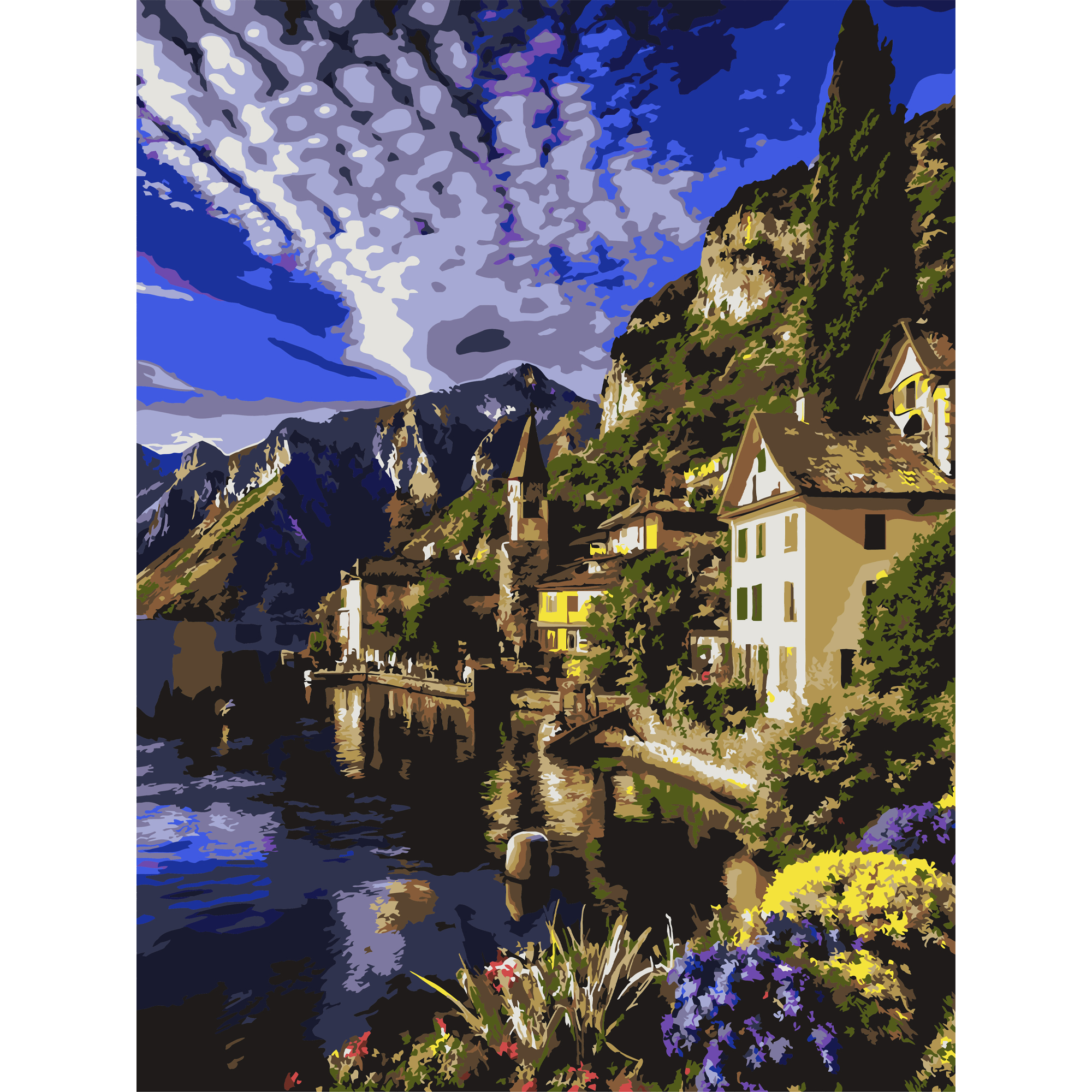 Night city  30Х40 (SS-1293)