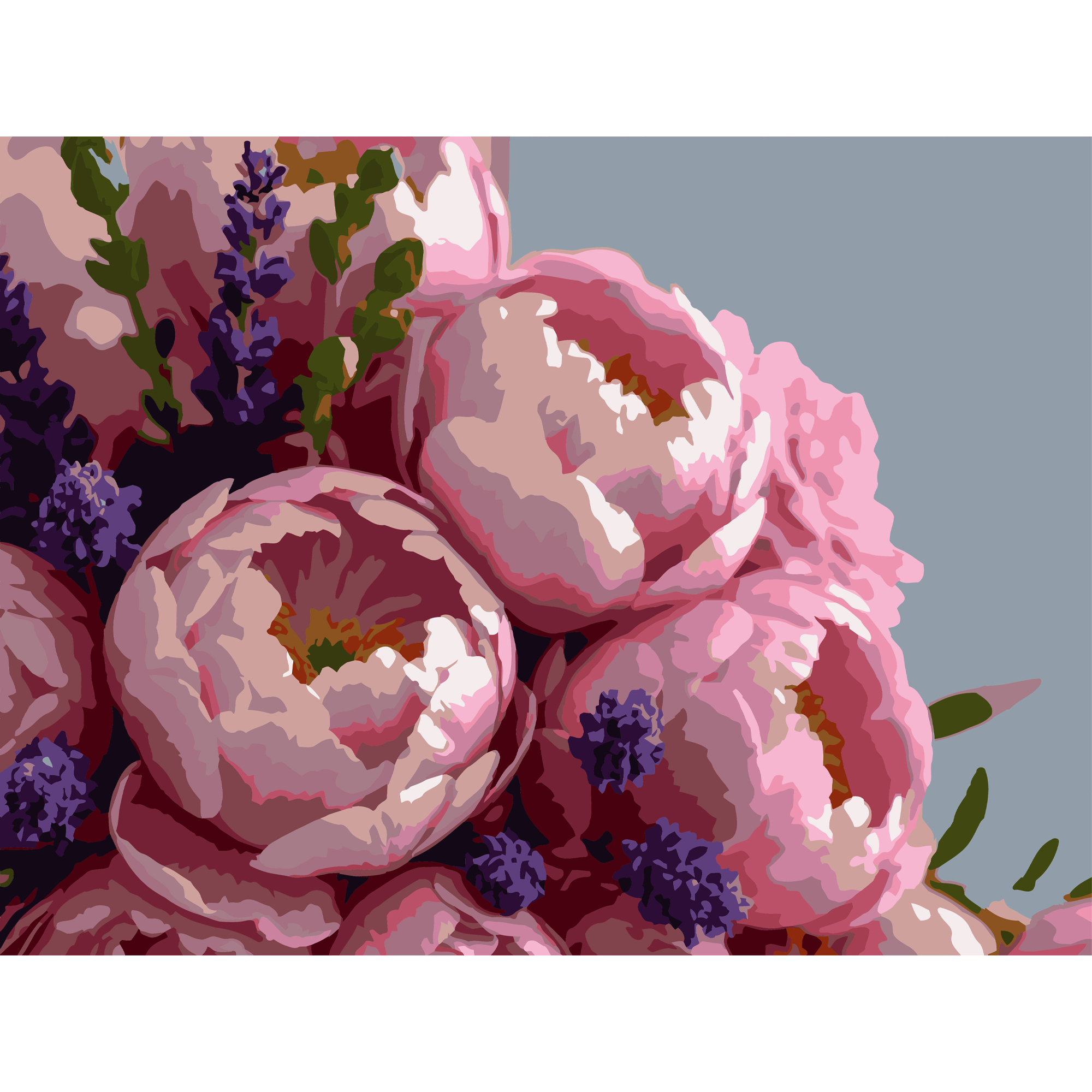 Пышные пионы  30Х40 (SS-1312)