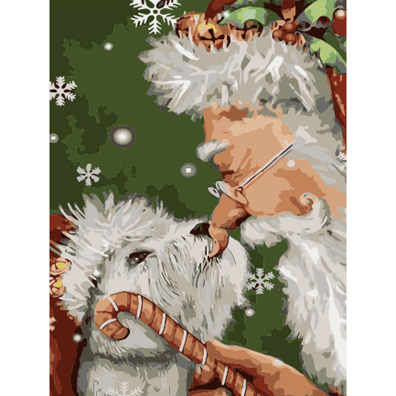 Grandpa with a dog size 30x40 cm (SS6823)