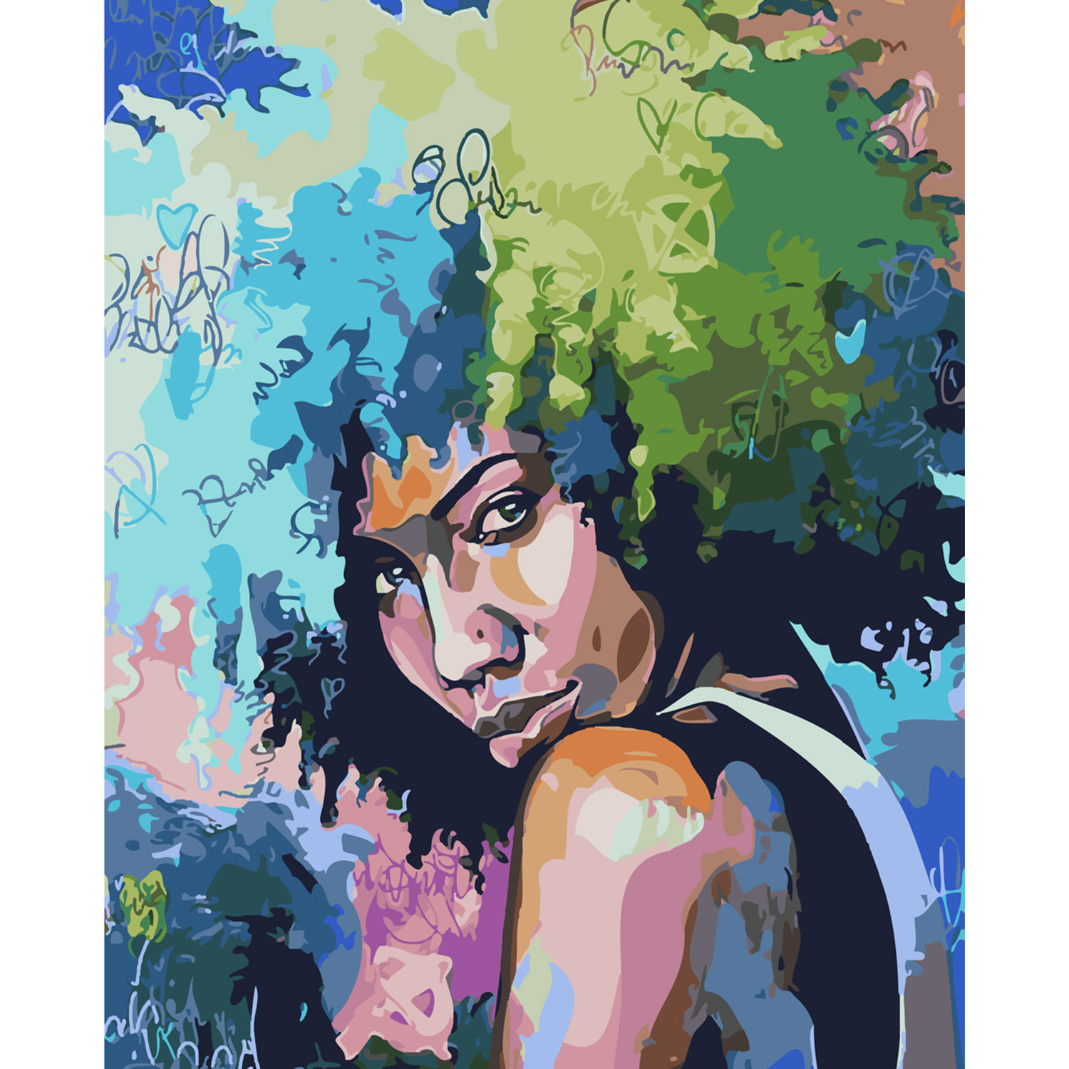 SY6089 "Pop Art beauty", 40x50 cm