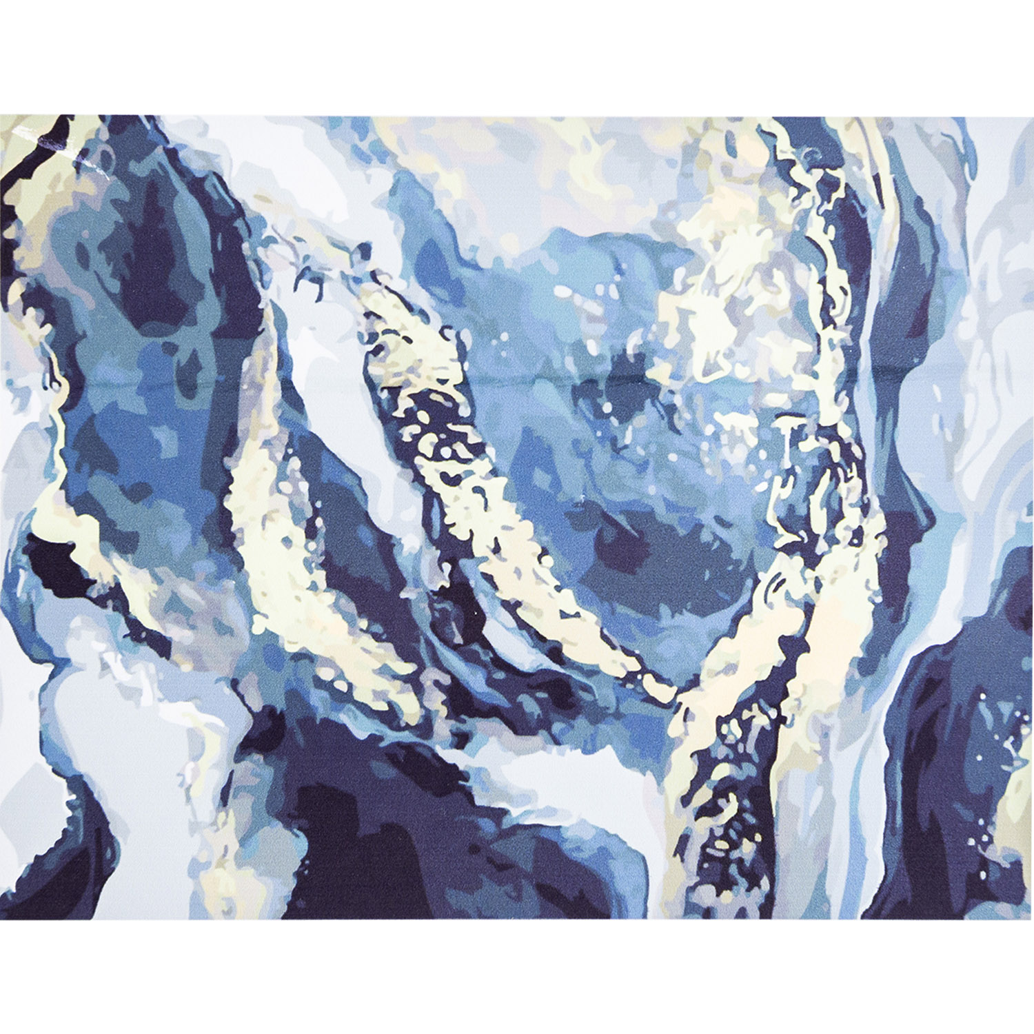 SY6389 "Gray, gold and white", 40x50 cm