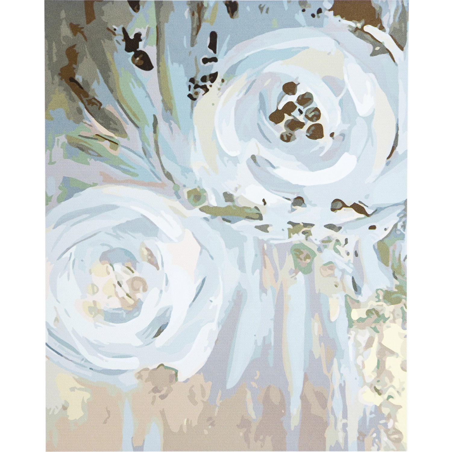 SY6392 "Flowers in gold", 40x50 cm
