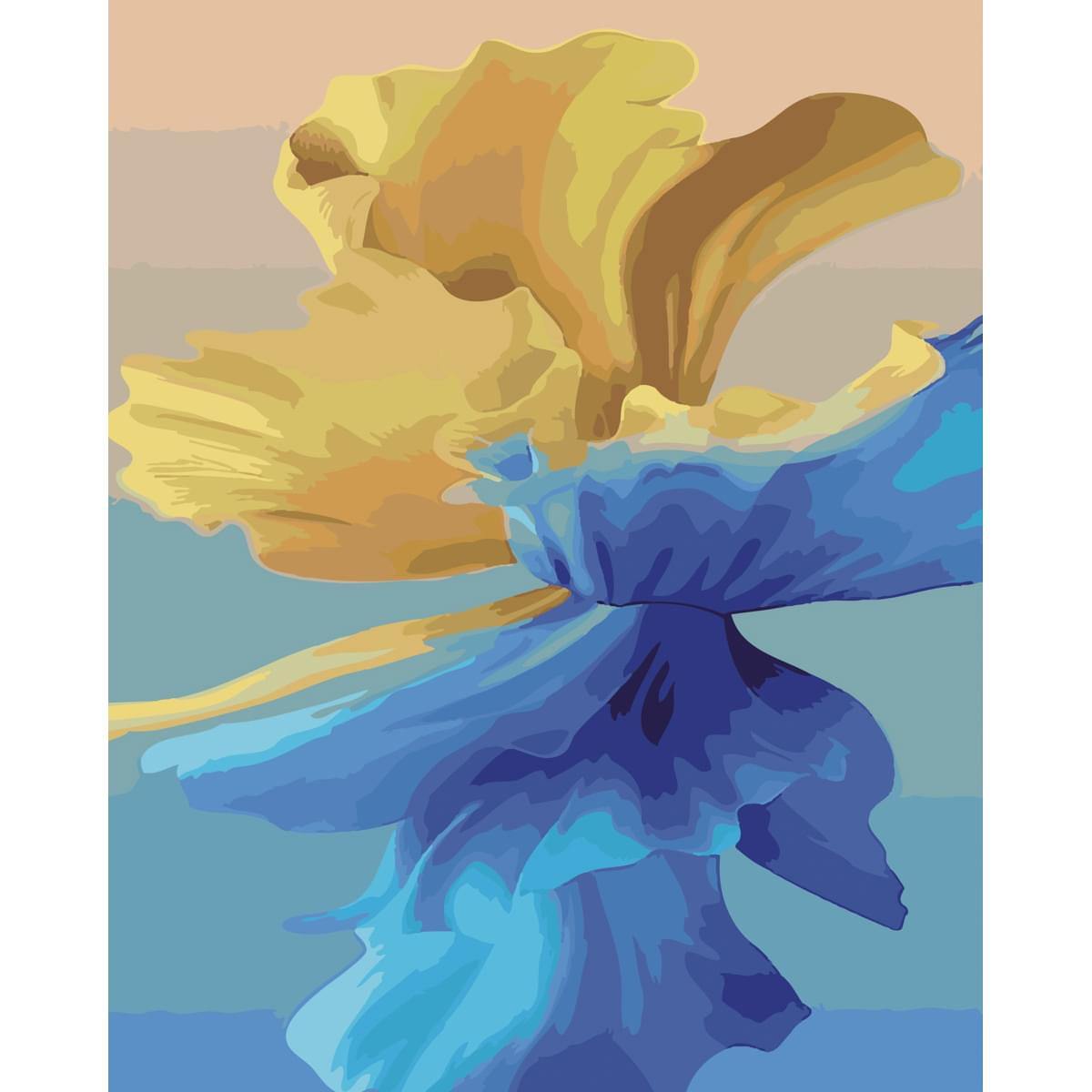 "Yellow and blue dance" 40x50 cm (SY6547)