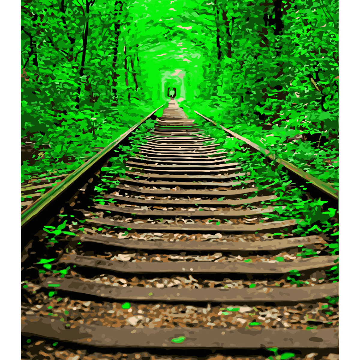 Tunnel of lovewith varnish size 40х50 sm SY6556