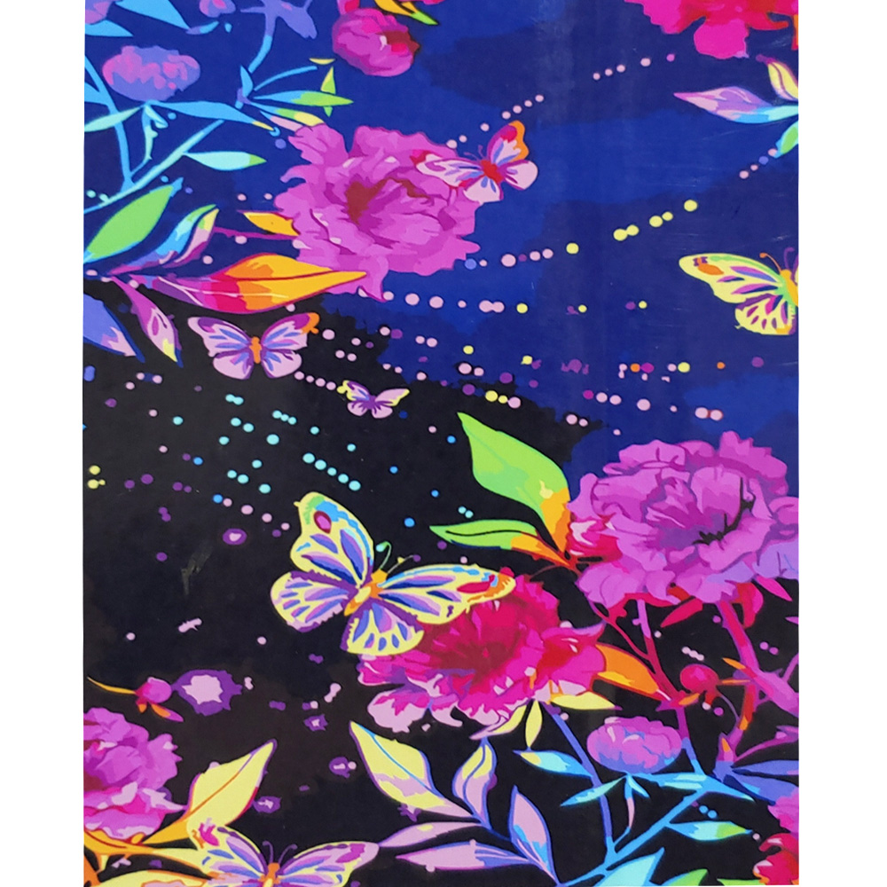 Butterflies in flowers with varnish size 40х50 sm (SY6677)
