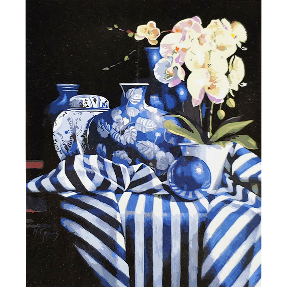 Orchids with varnish size 40х50 sm (SY6705)