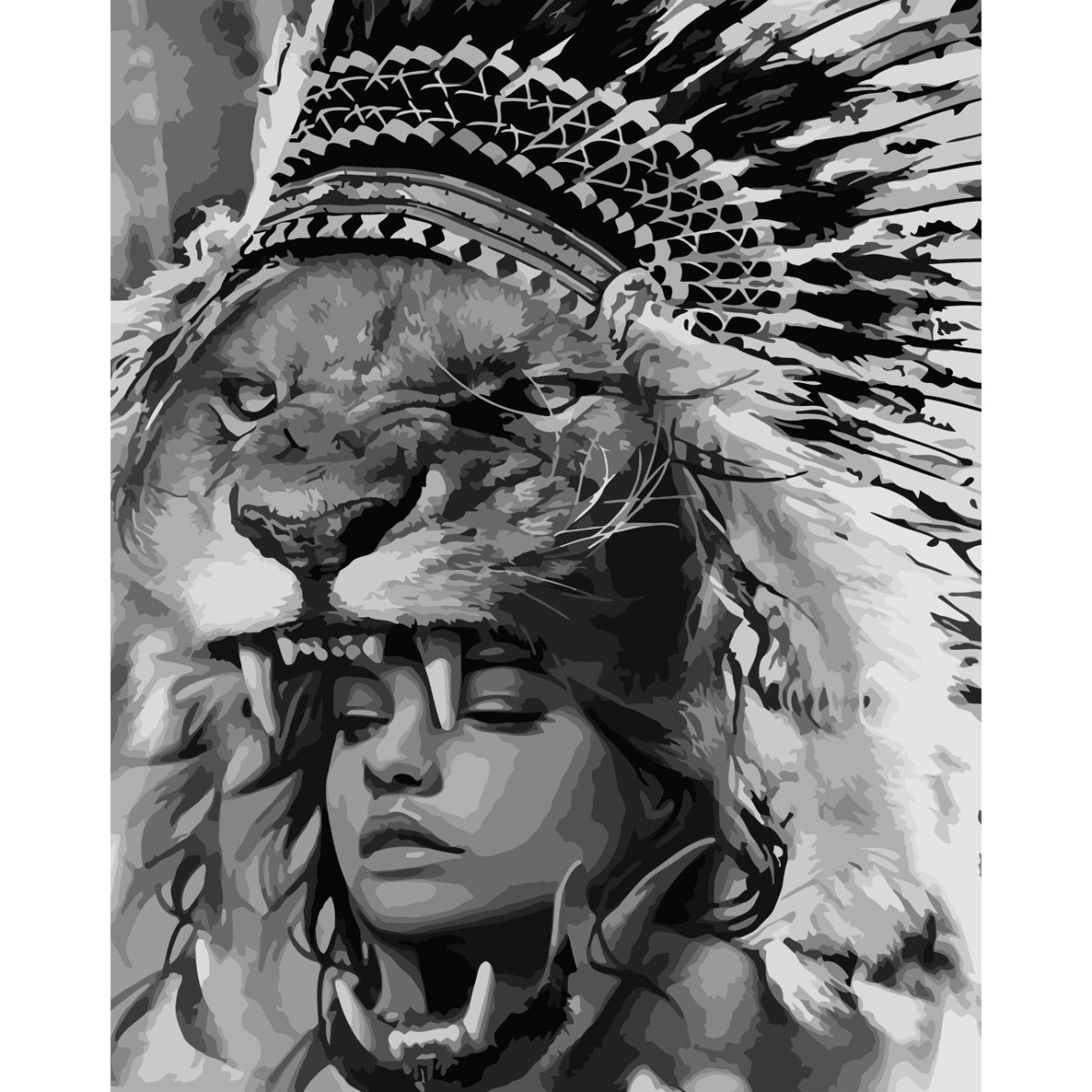 Majestic beauty with varnish size 40х50 sm (SY6709)