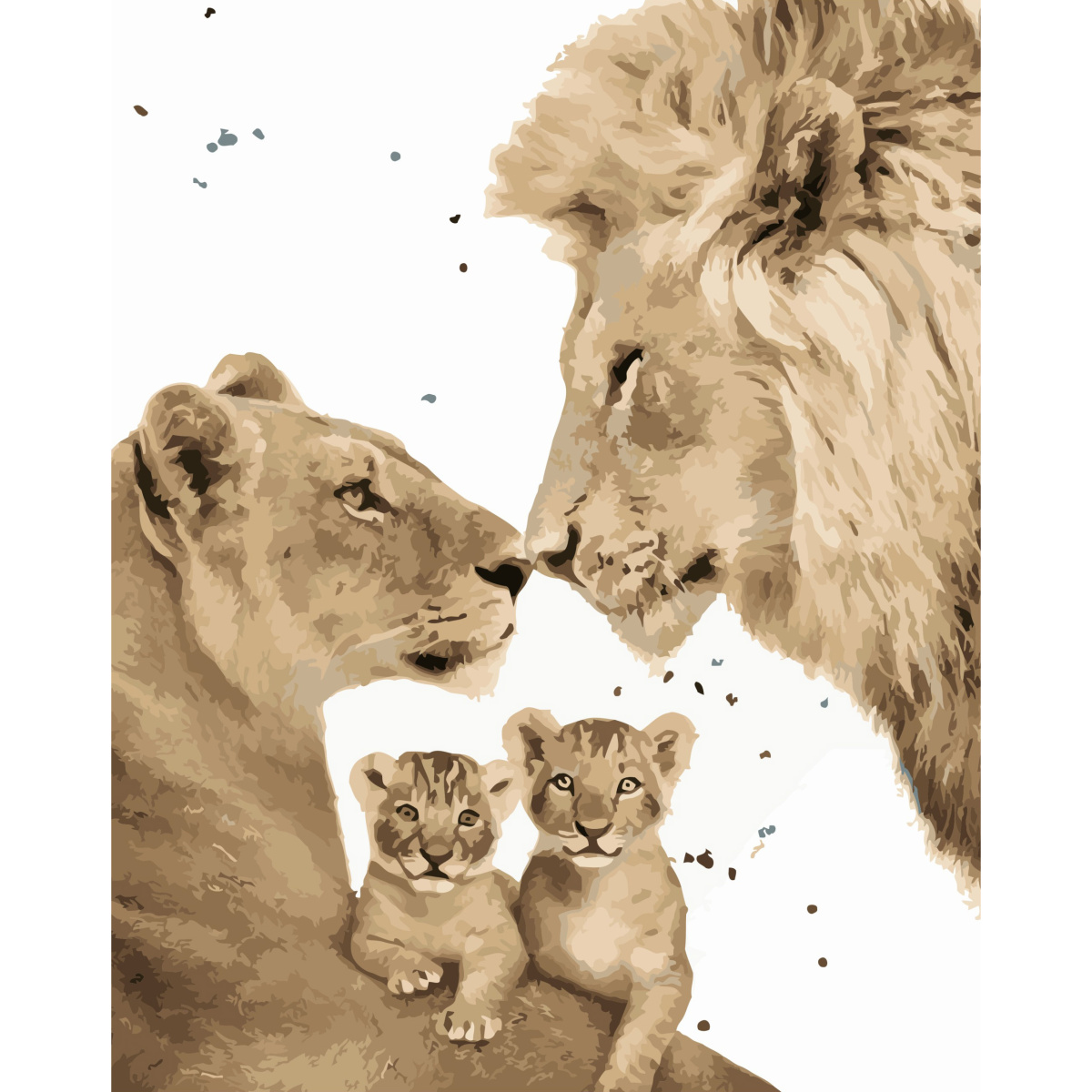 The Royal Family with varnish size 40х50 sm (SY6733)