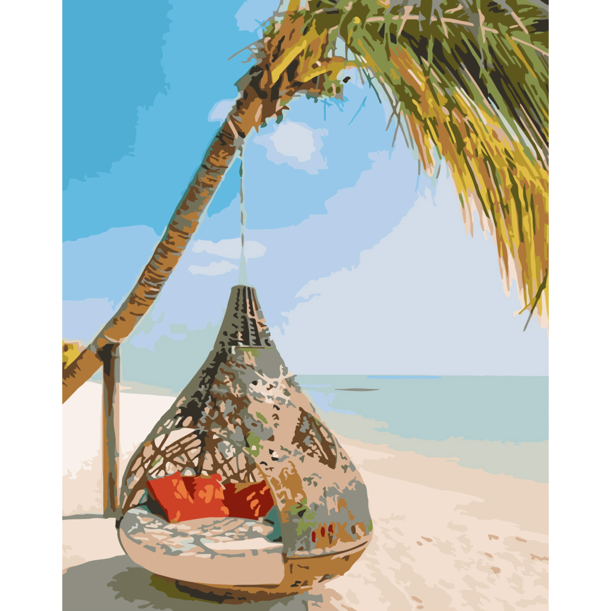 Holidays in the Philippines with varnish size 40х50 sm (SY6746)