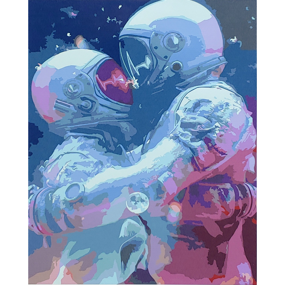 Cosmic love with varnish size 40х50 sm (SY6776)