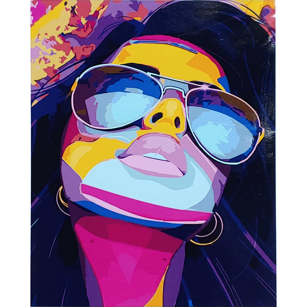 Pop art in glasses with varnish size 40х50 sm (SY6912)