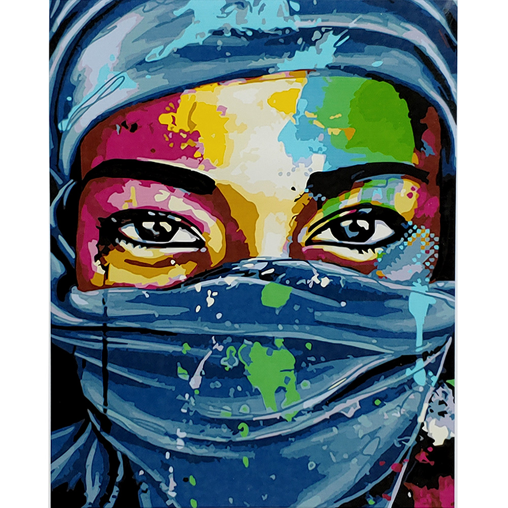 Pop art eyes with varnish size 40х50 sm (SY6921)