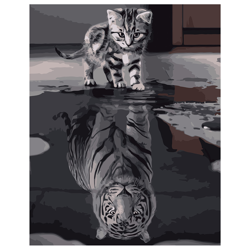 VA-0500 "Cat and tiger", 40x50 cm