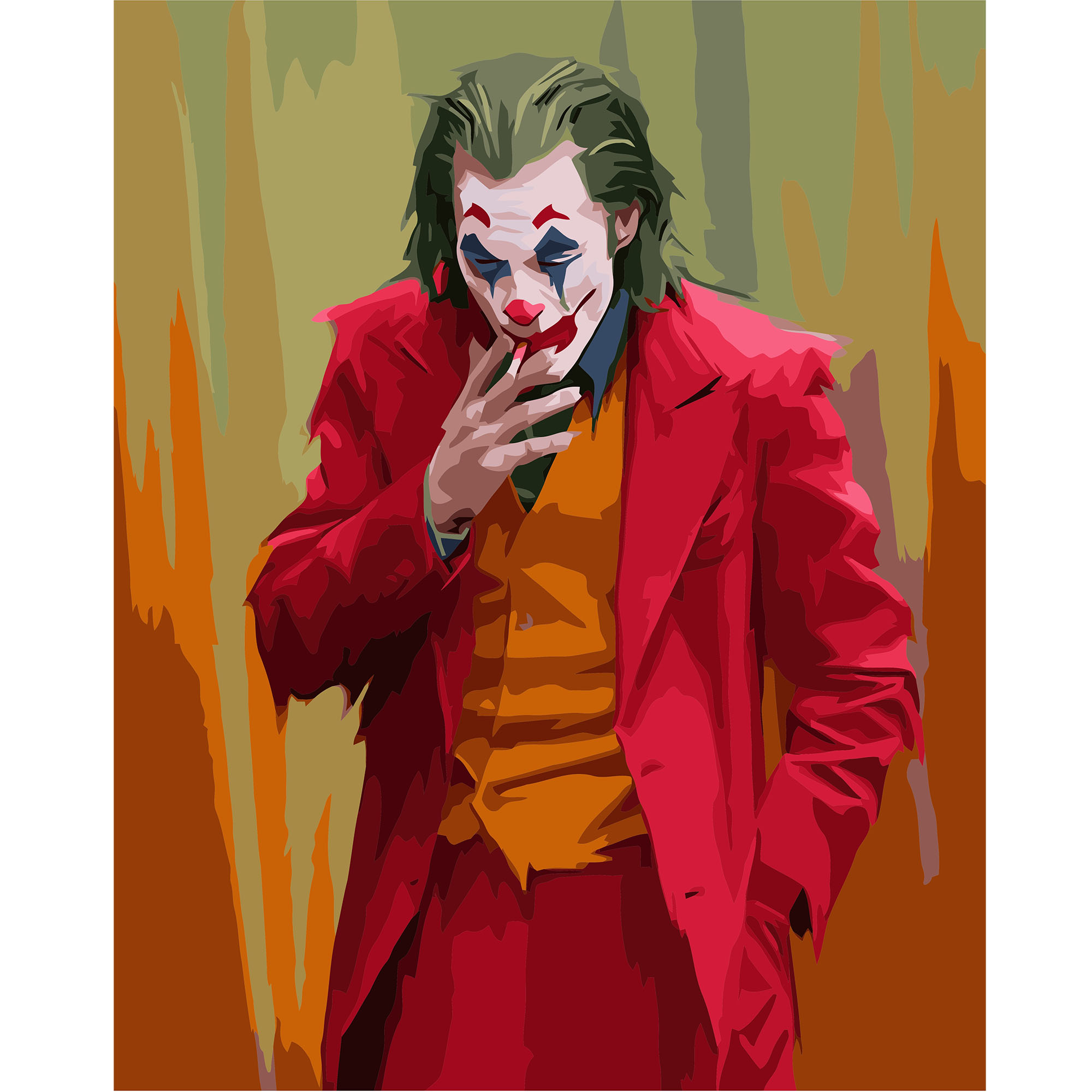 VA-1253 "Joker in a red jacket", 40x50 cm
