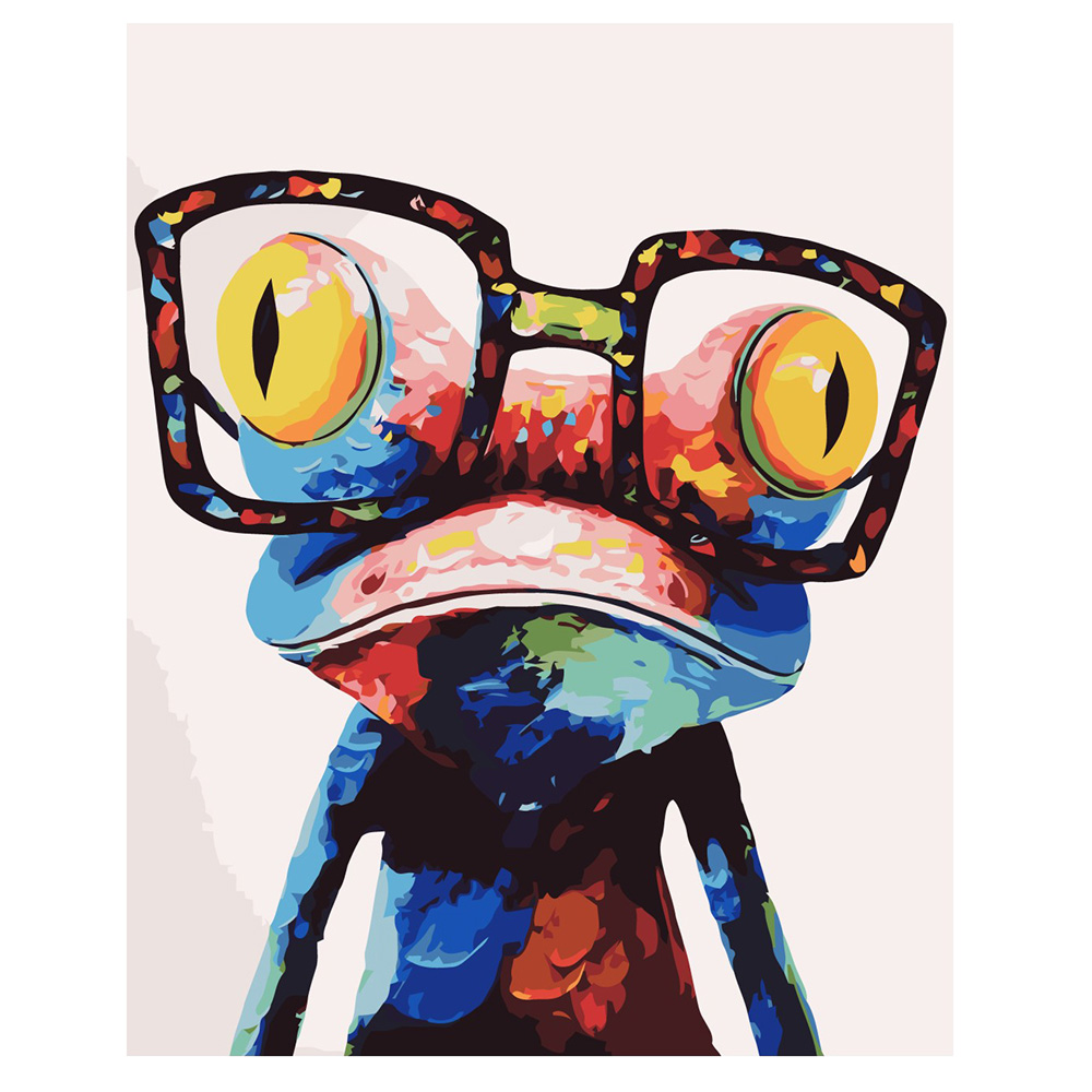 VA-2112 "Pop Art: Frog with glasses", 40x50 cm