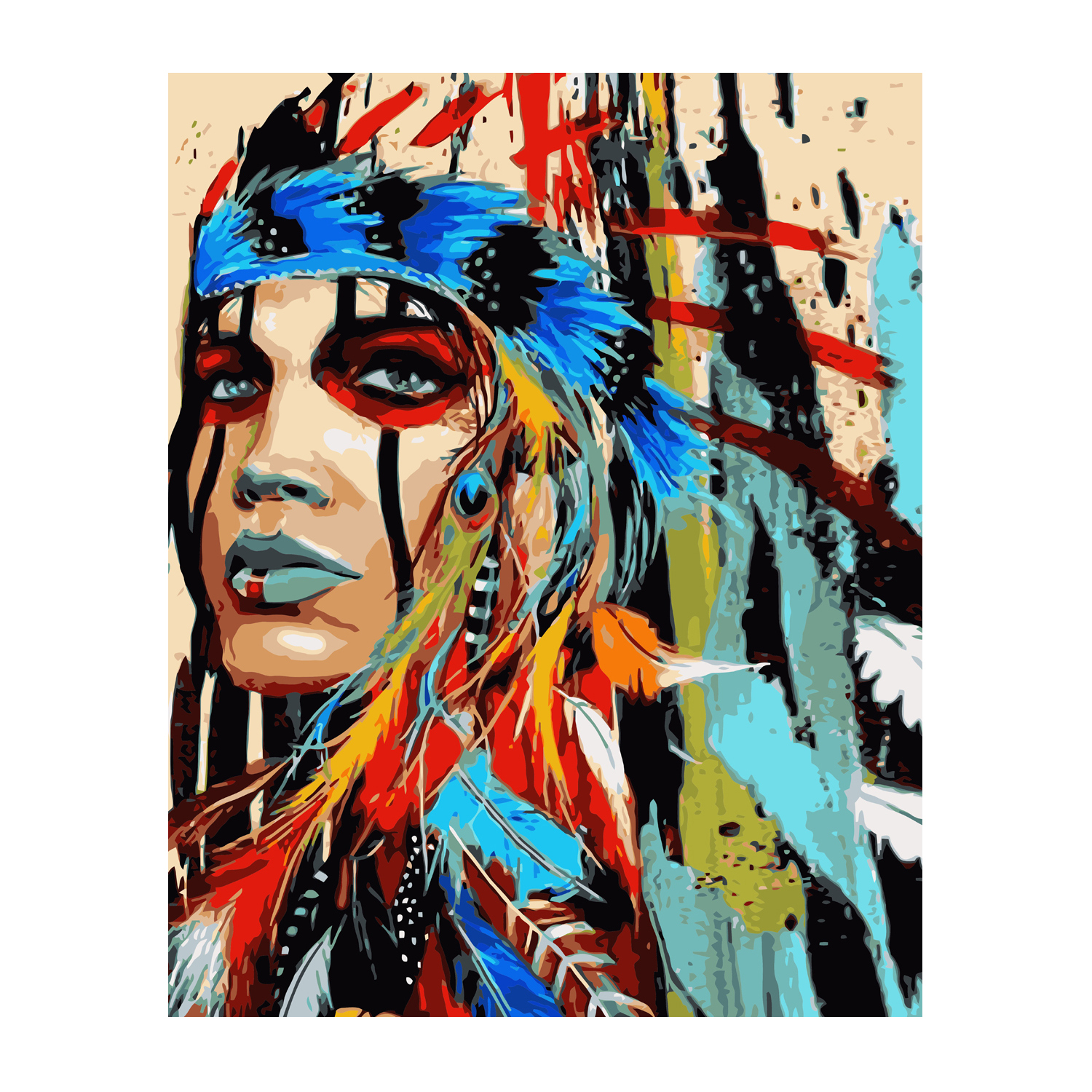 VA-2858 "Indian Women", 40x50 cm