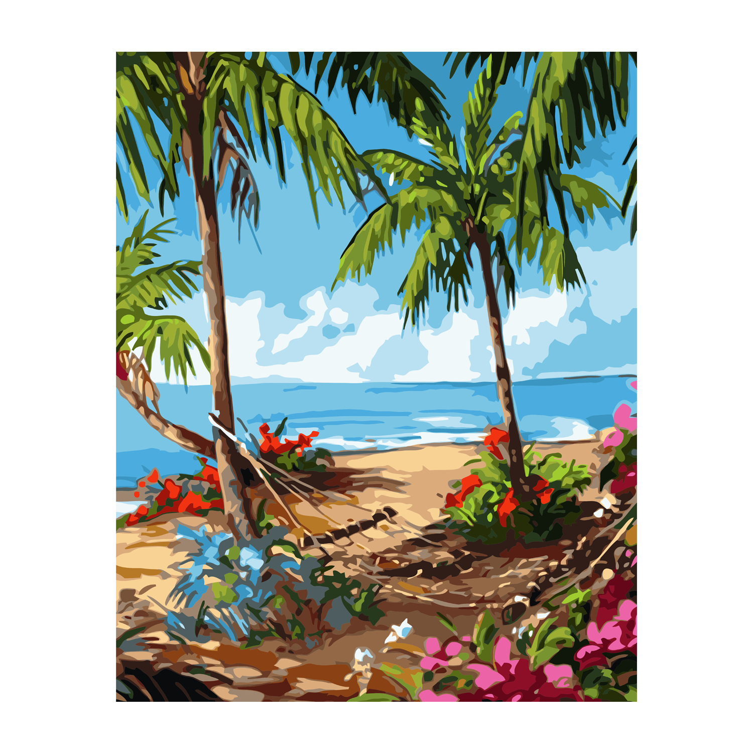 VA-3075 "Hawaiian everyday life", 40x50 cm