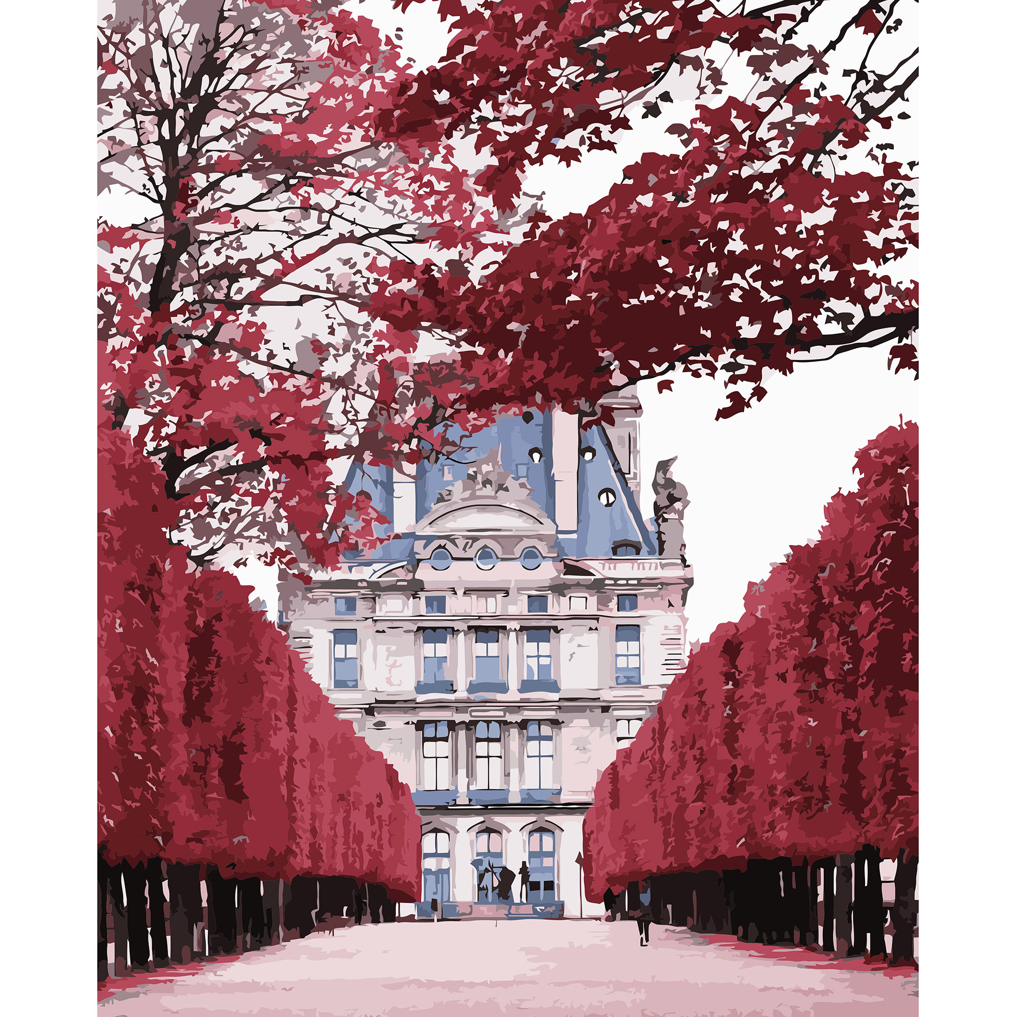 VA-3203 "Red alley", 40x50 cm