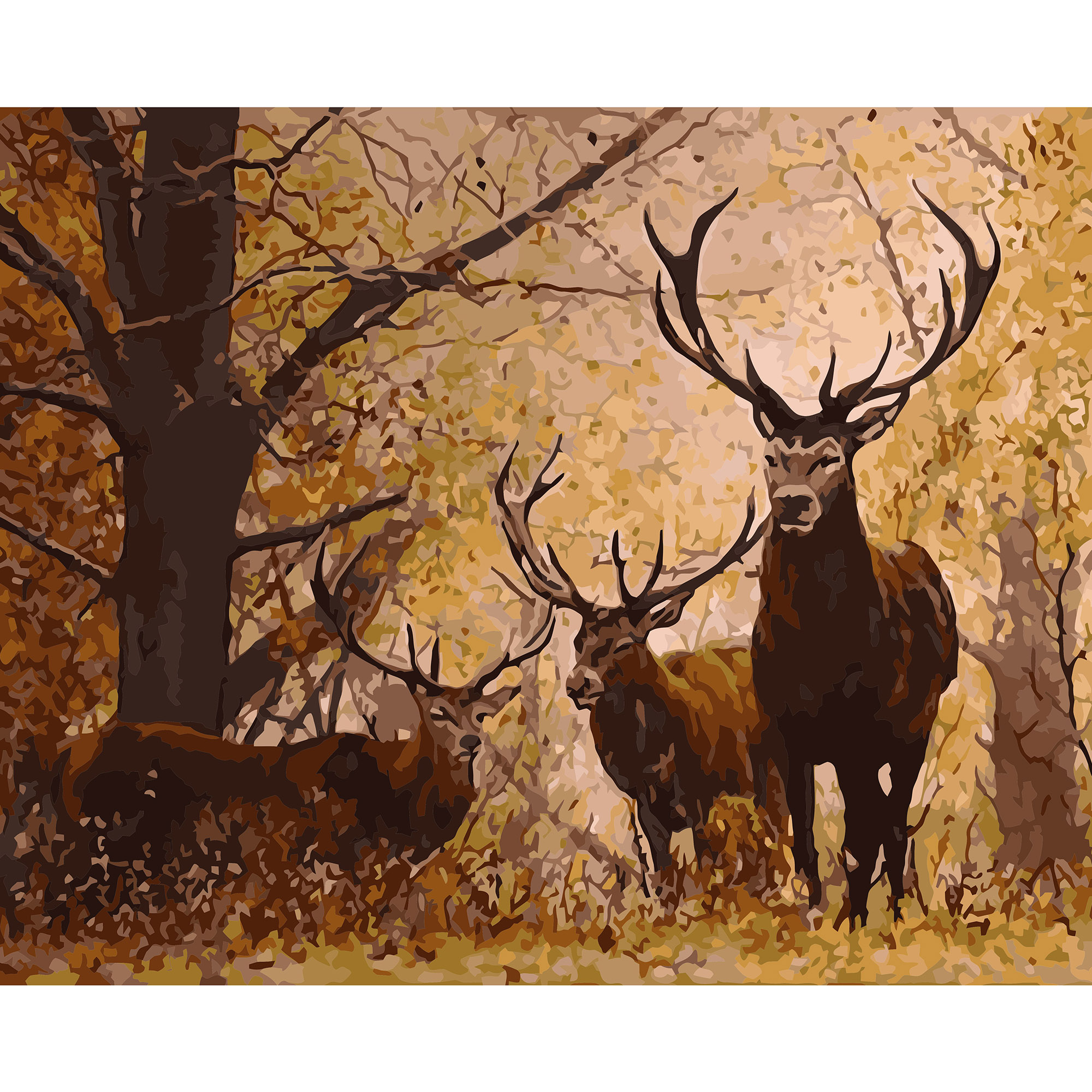 VA-3245 "Deer in the autumn forest", 40x50 cm