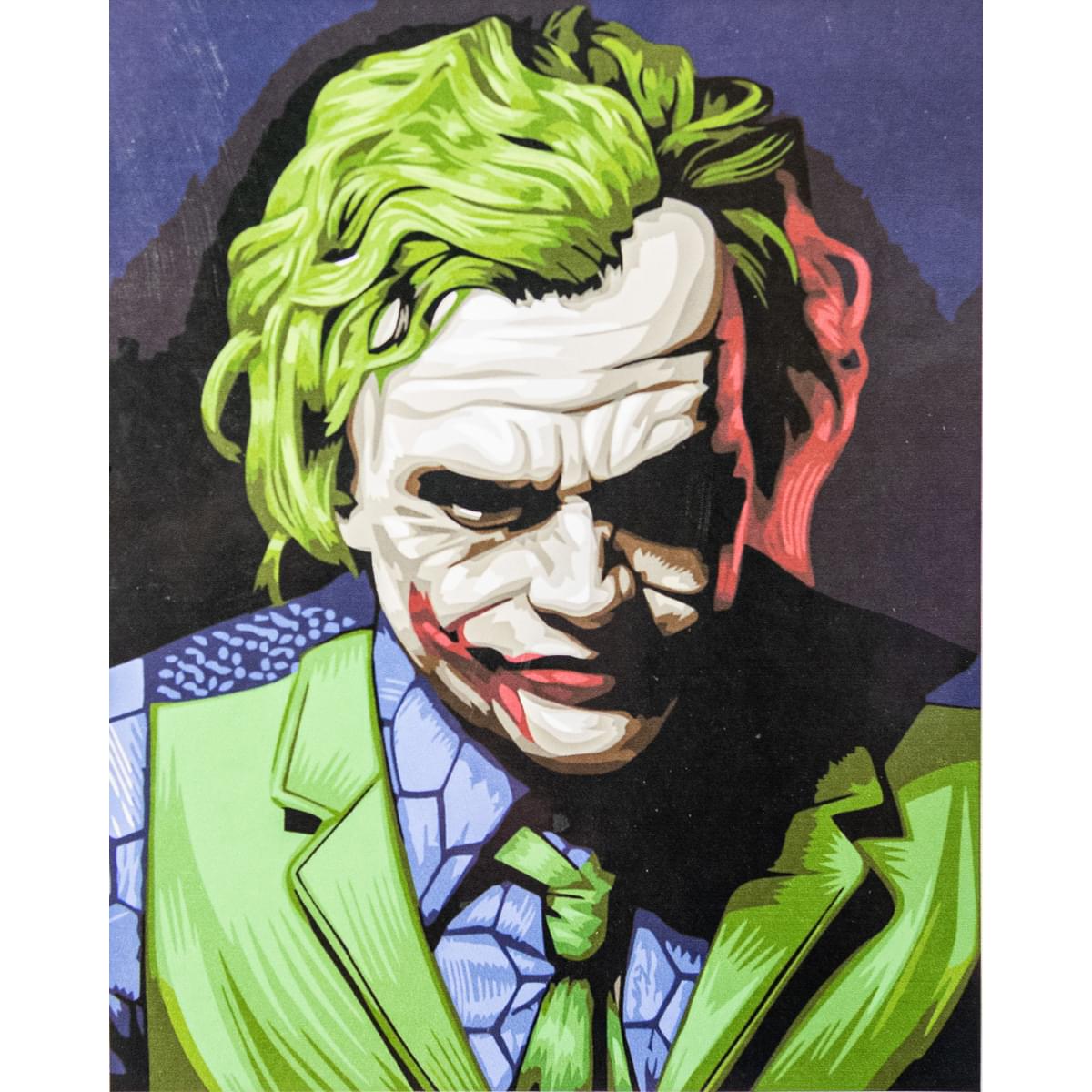 "Joker's look" with varnish 40x50 cm