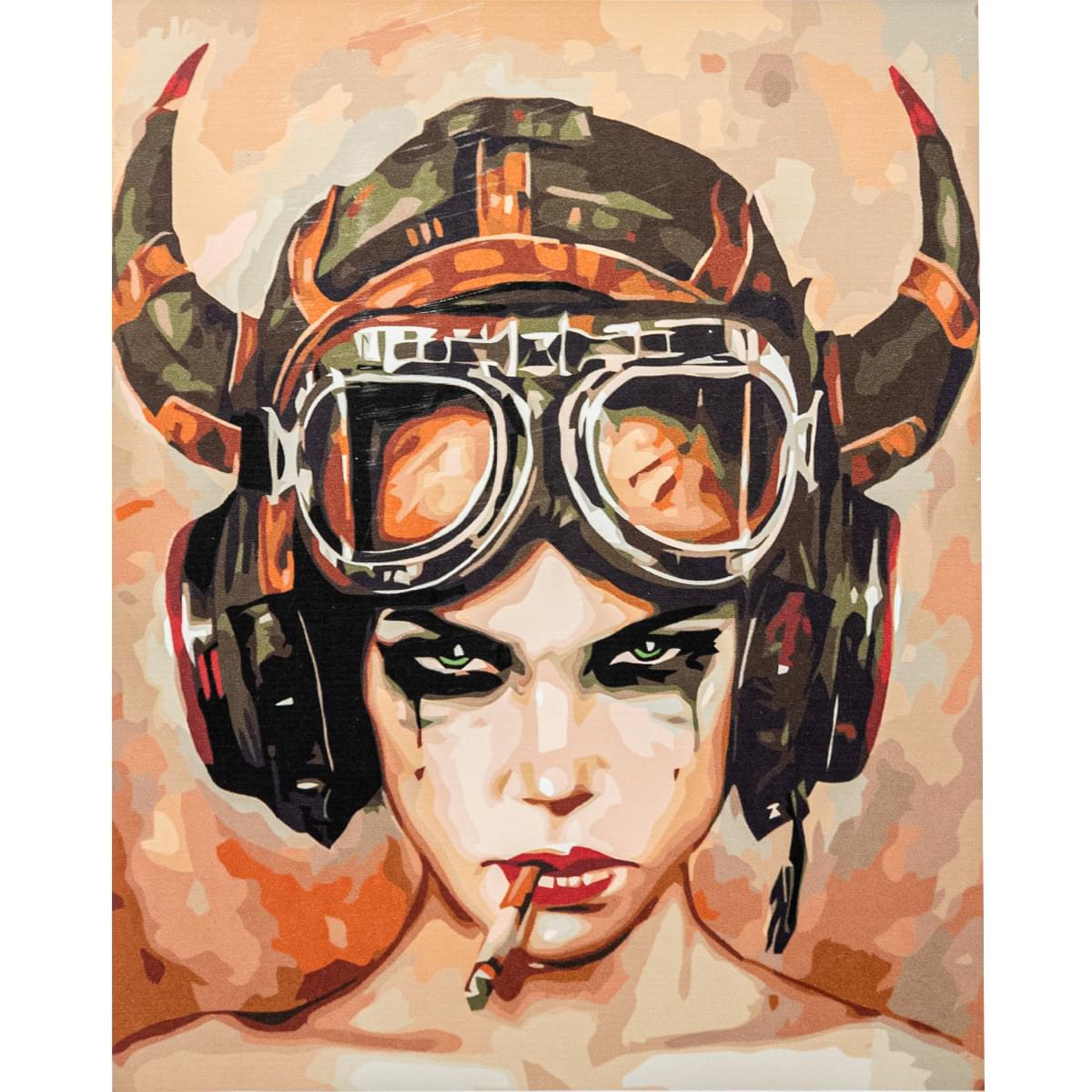 "Real pilot" with varnish 40x50 cm
