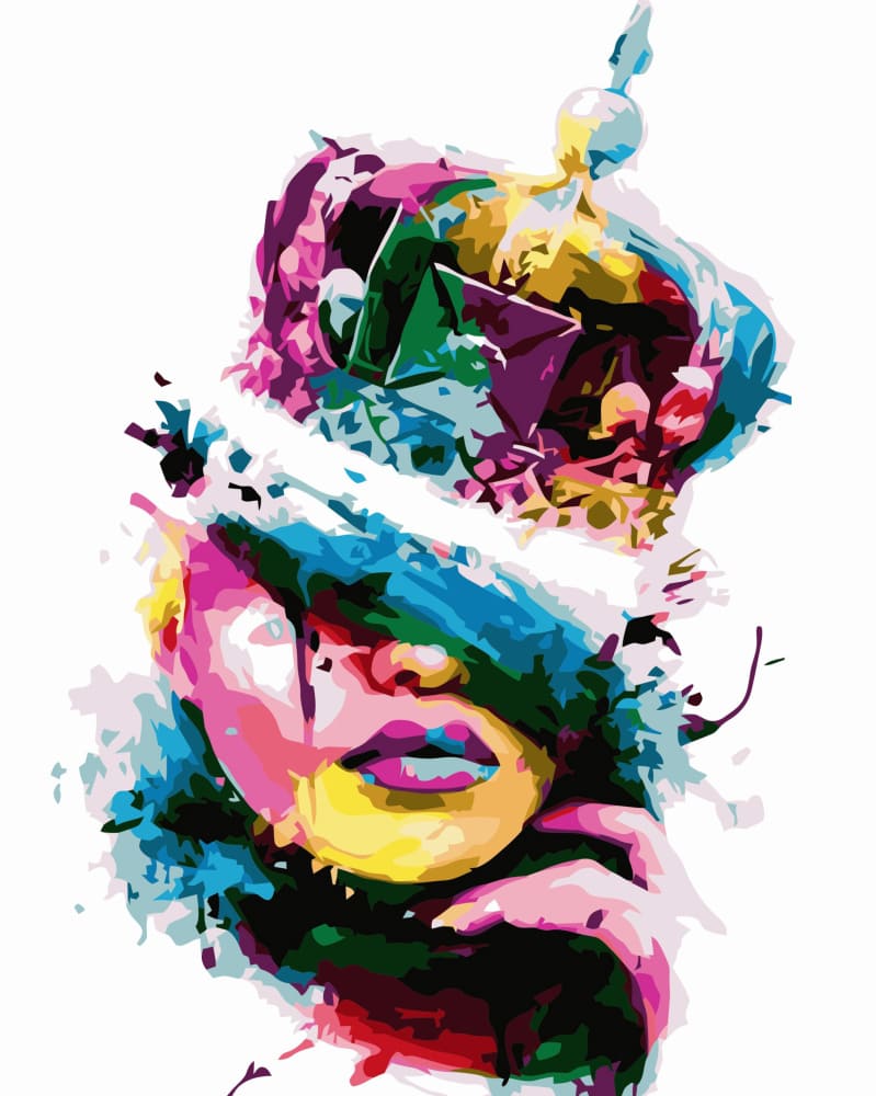 Multicolored queen 40x50 cm VA-3418
