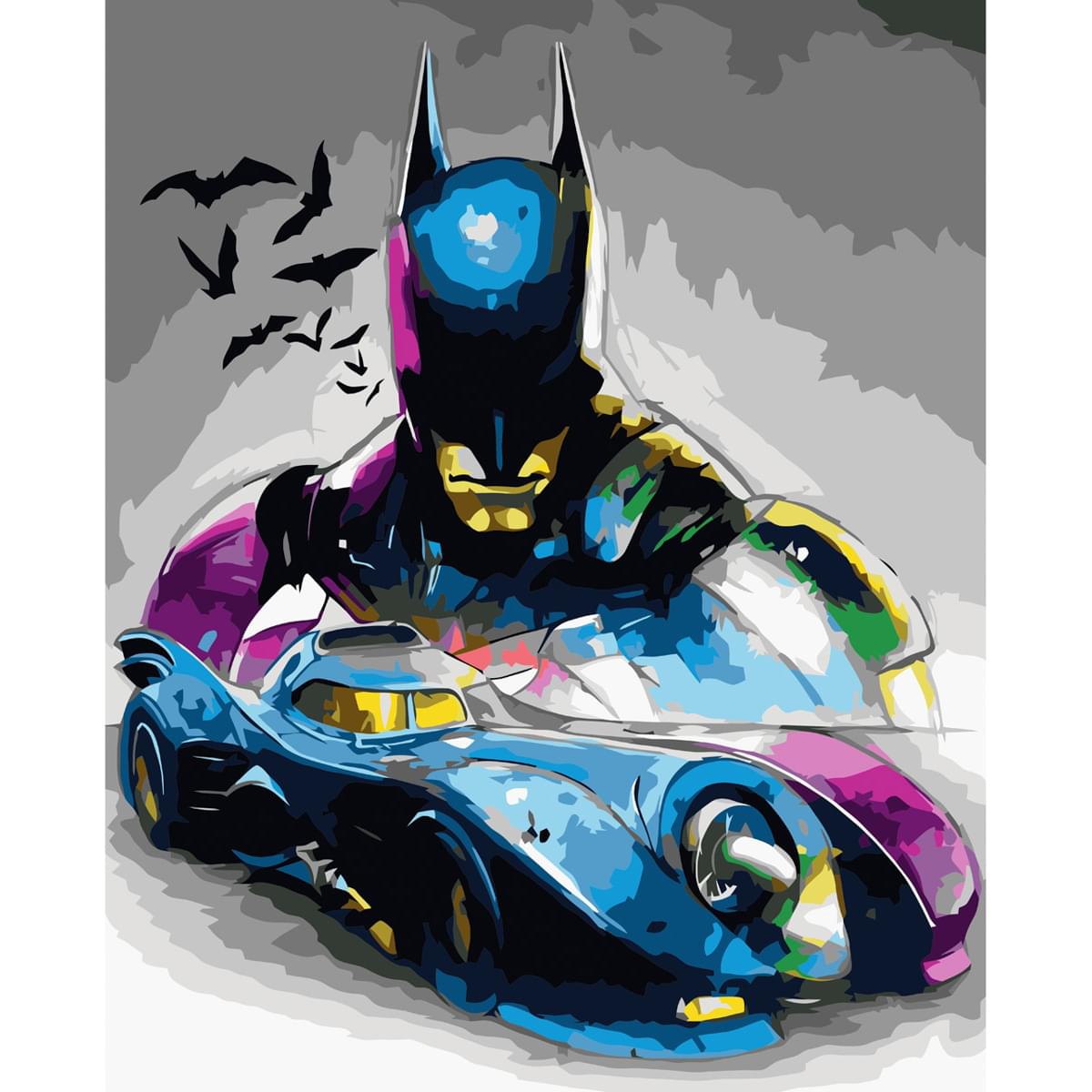 Batmens car Strateg with varnish size 40x50 cm (VA-3565)