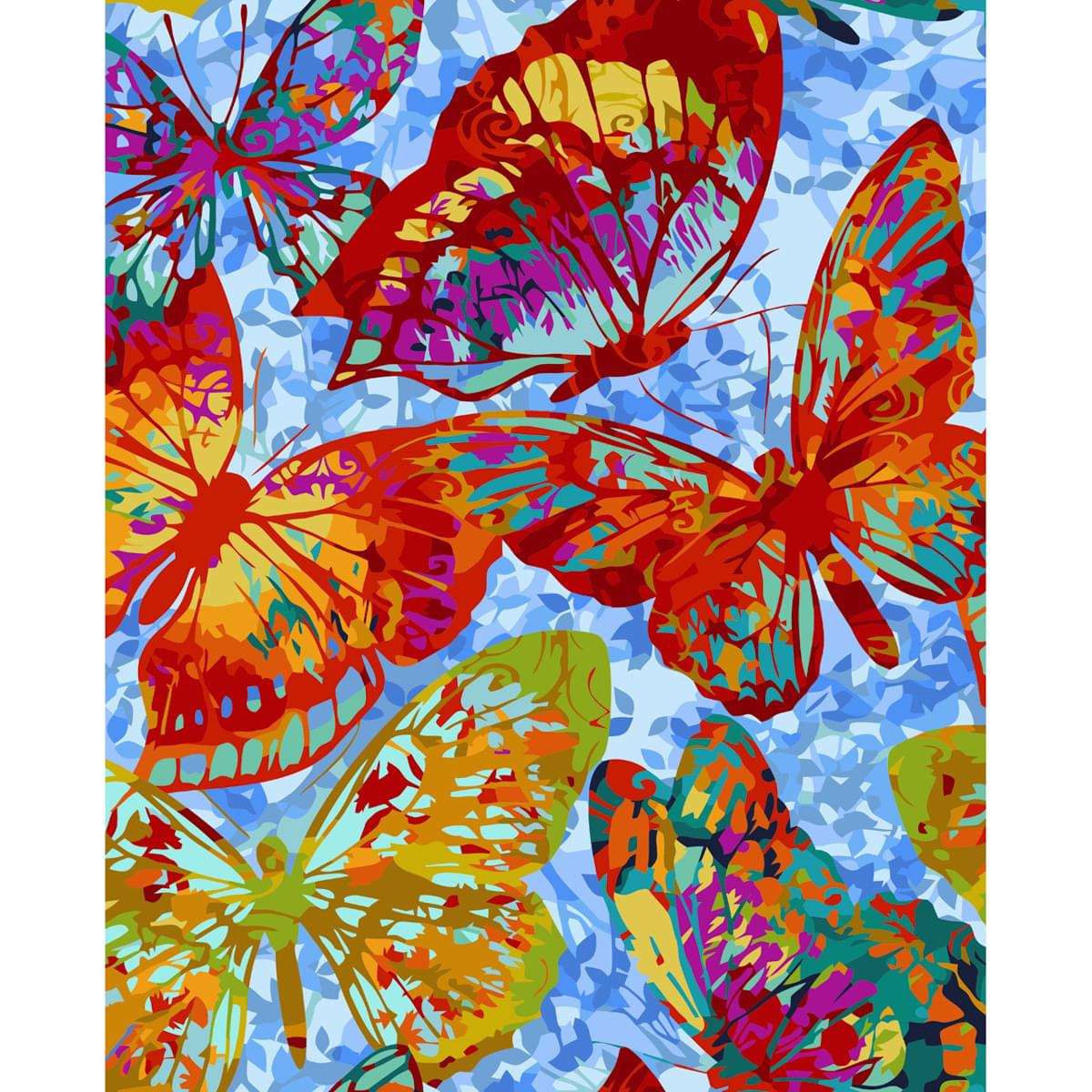 Contours of butterflies Strateg with varnish, size 40x50 cm (VA-3579)