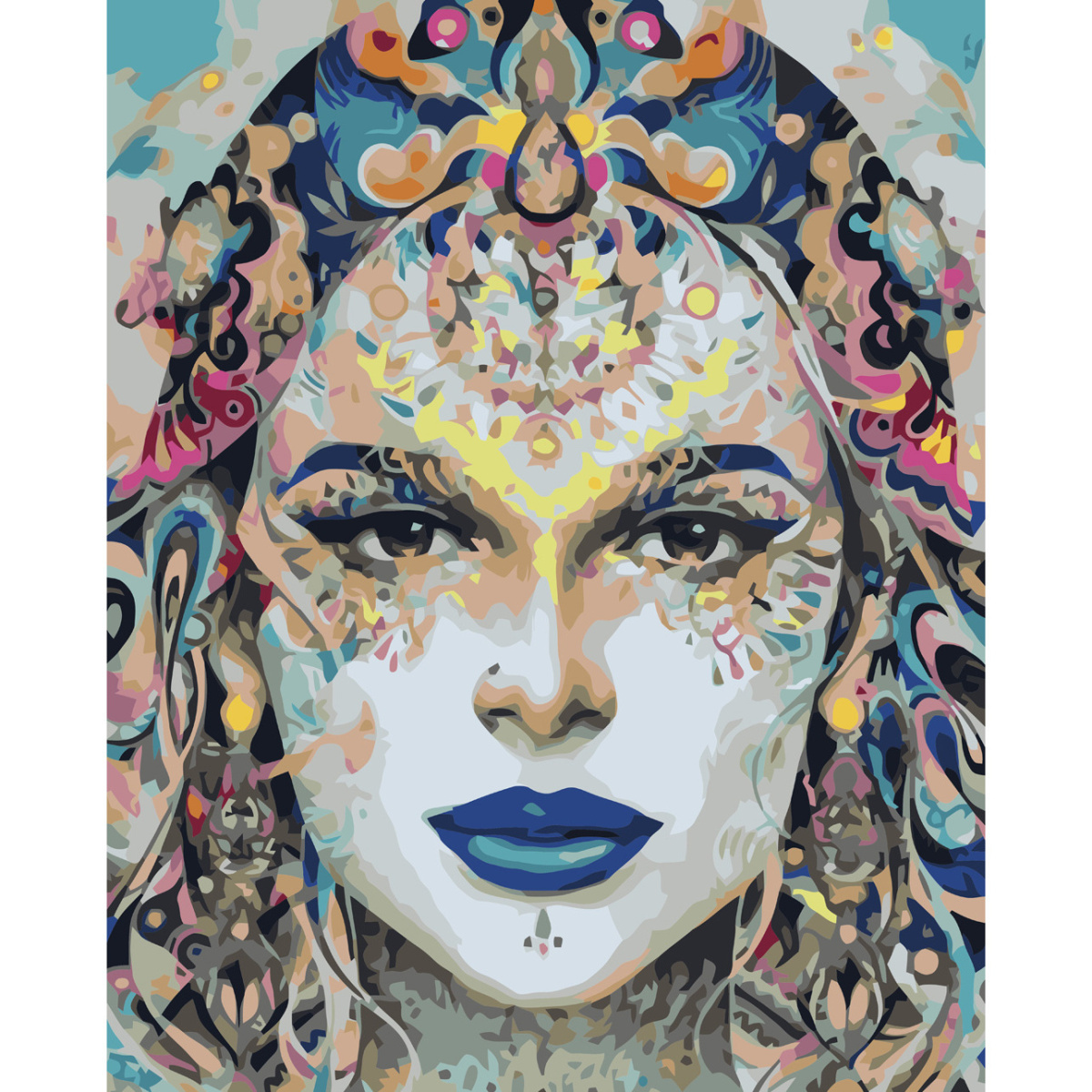 Drawing on the facewith varnish size 40х50 sm VA-3767