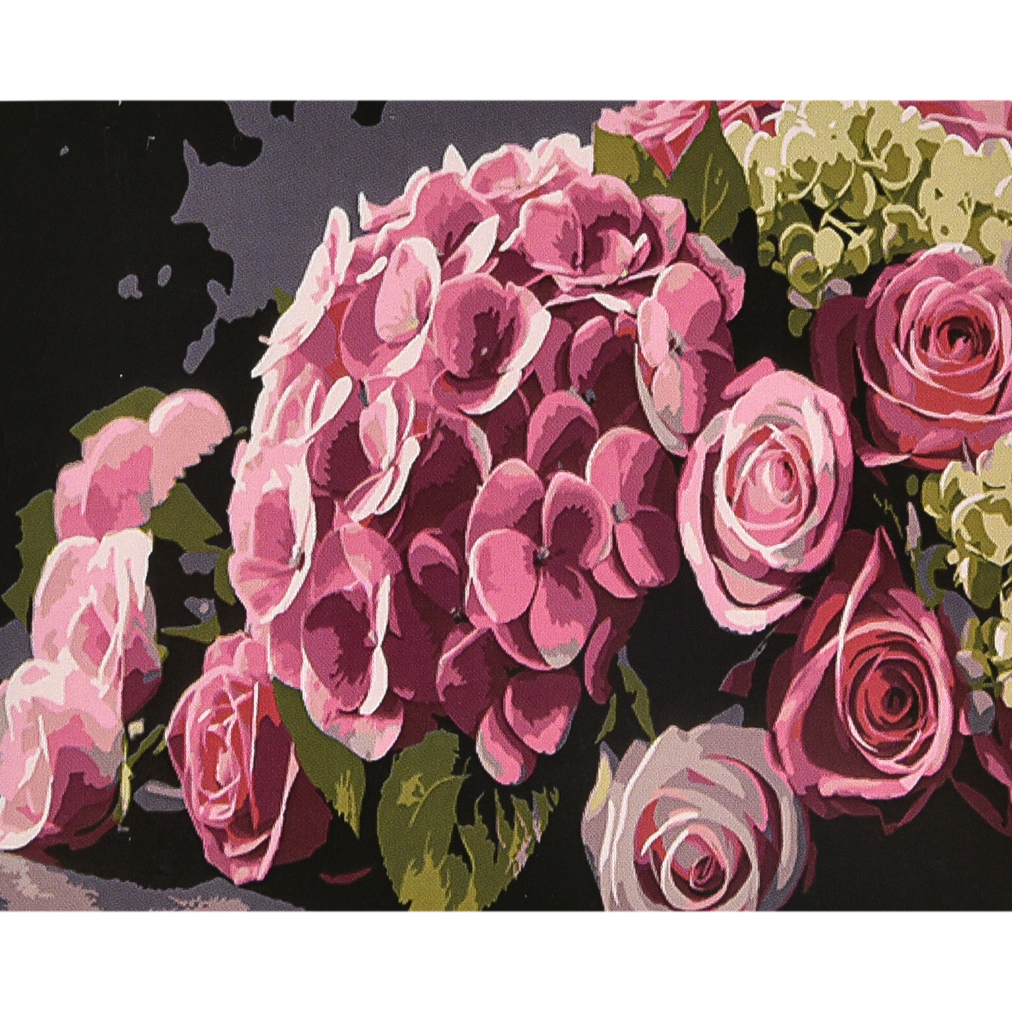 Blossom in pink tones with varnish and level size 40x50 cm (VA-4614)