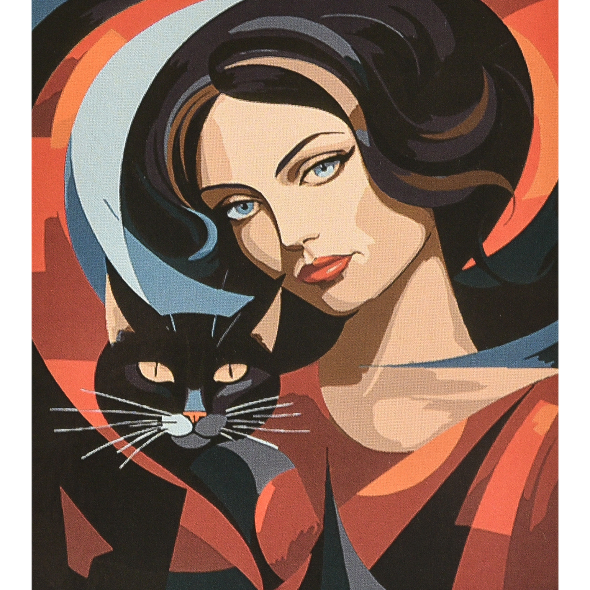 Mosaic of female beauty with varnish and level size 40x50 cm (VA-4619)
