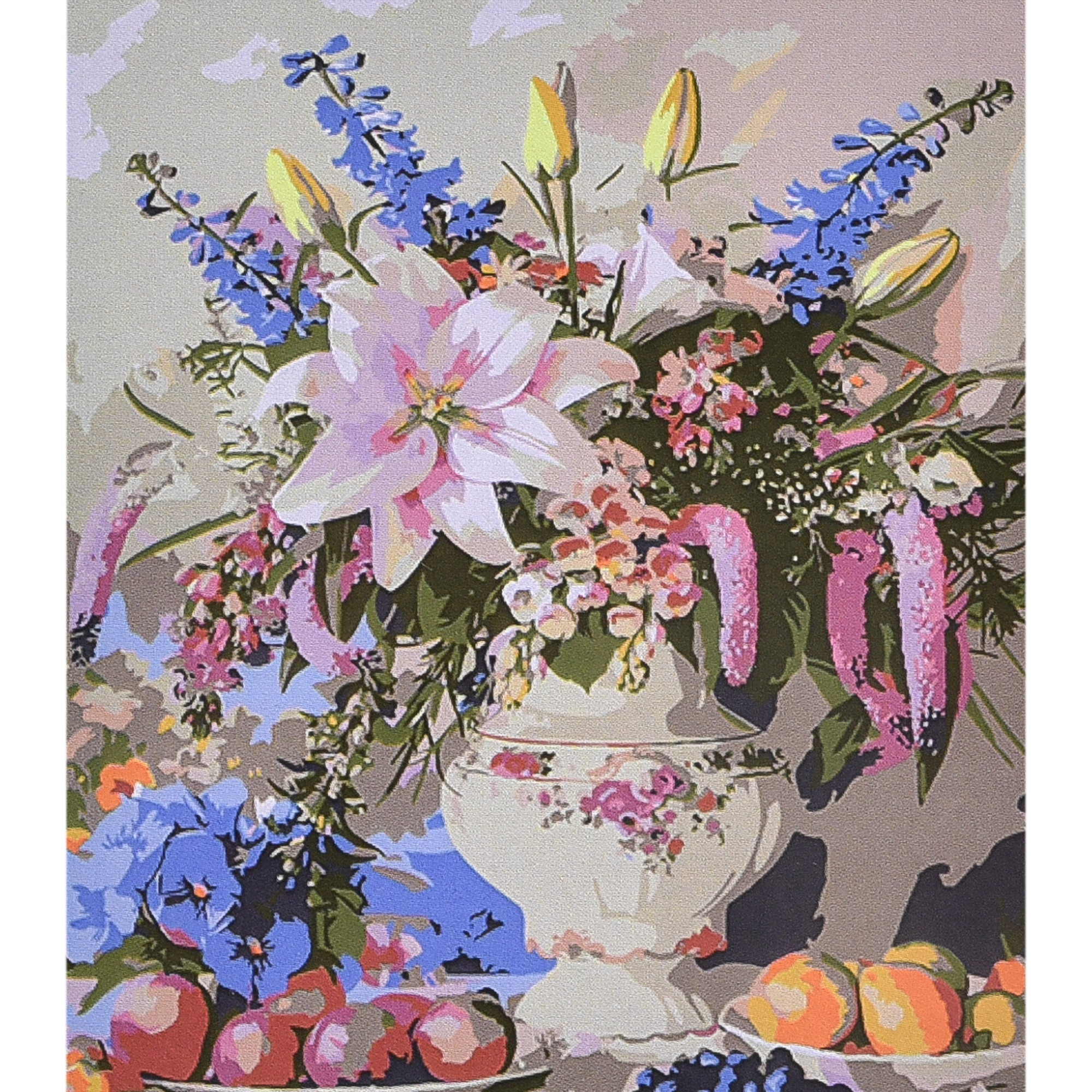 Luxury of Flowers and Fruits with varnish and level size 40x50 cm (VA-4668)