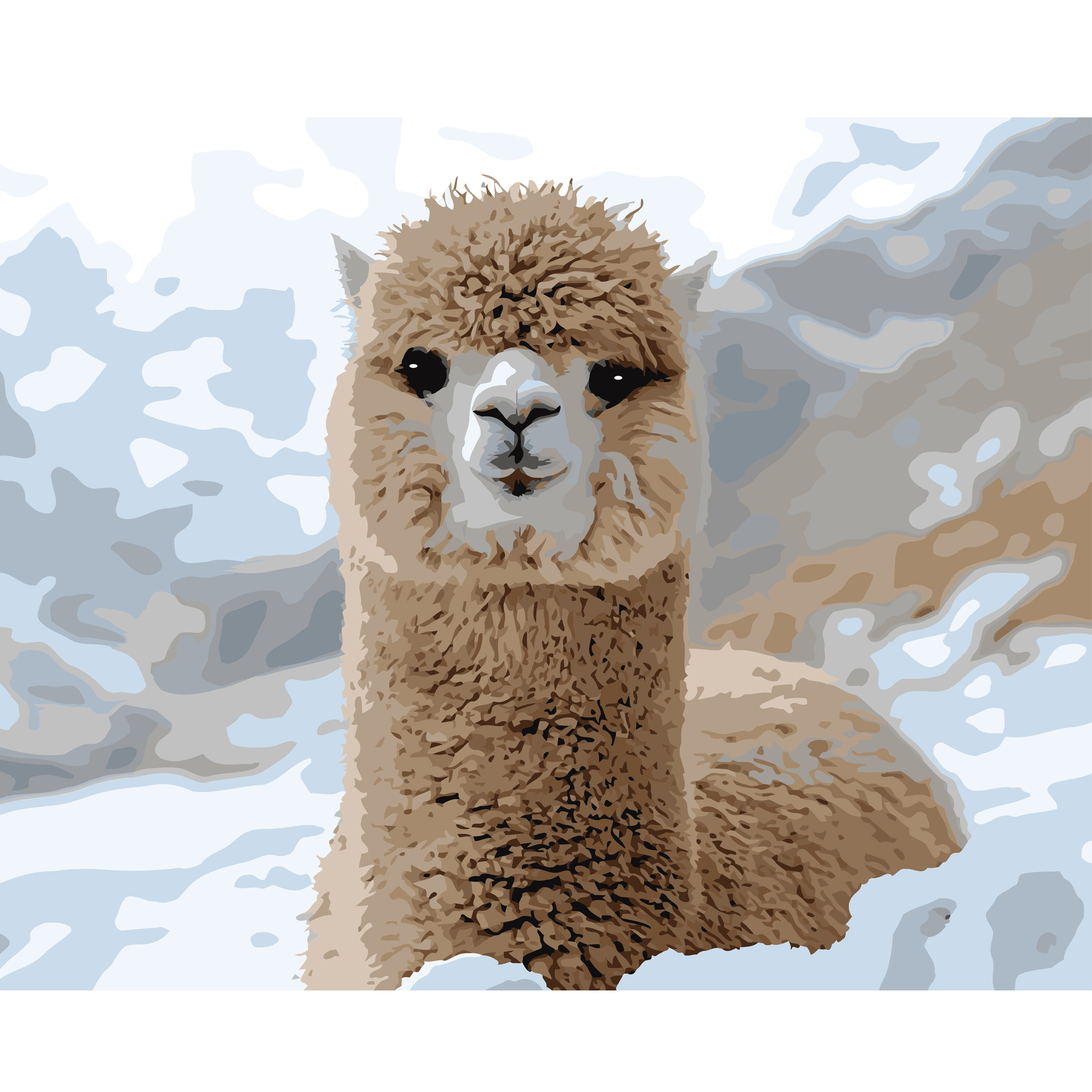 Mountain alpaca 40X50 (VG043)